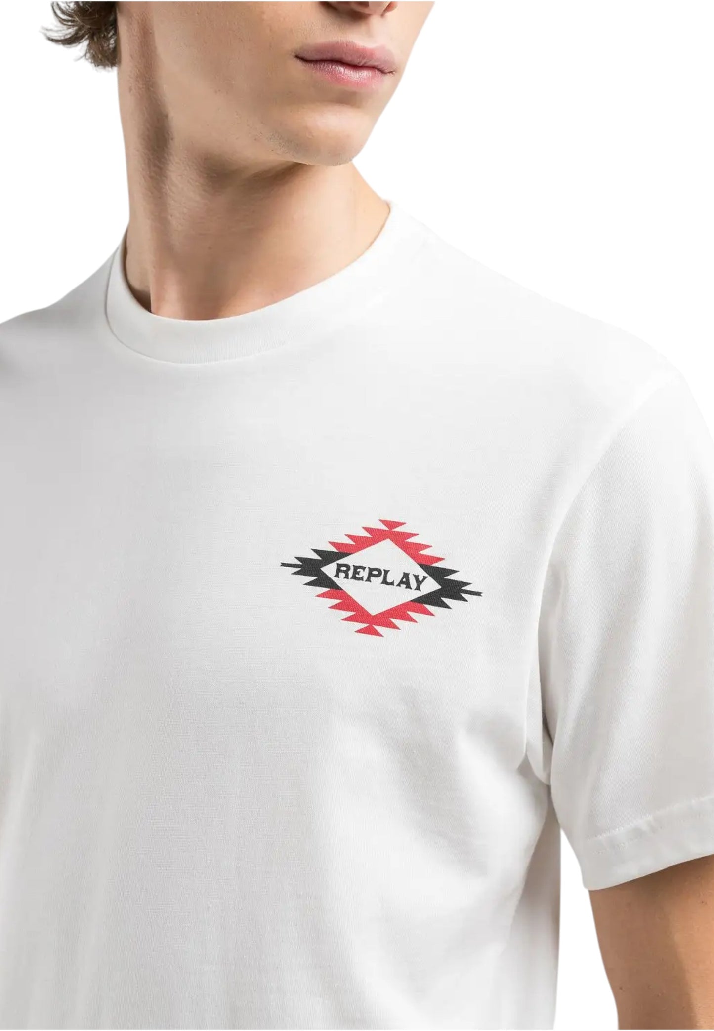 T-Shirt Manica Corta Uomo Replay Con Lettering