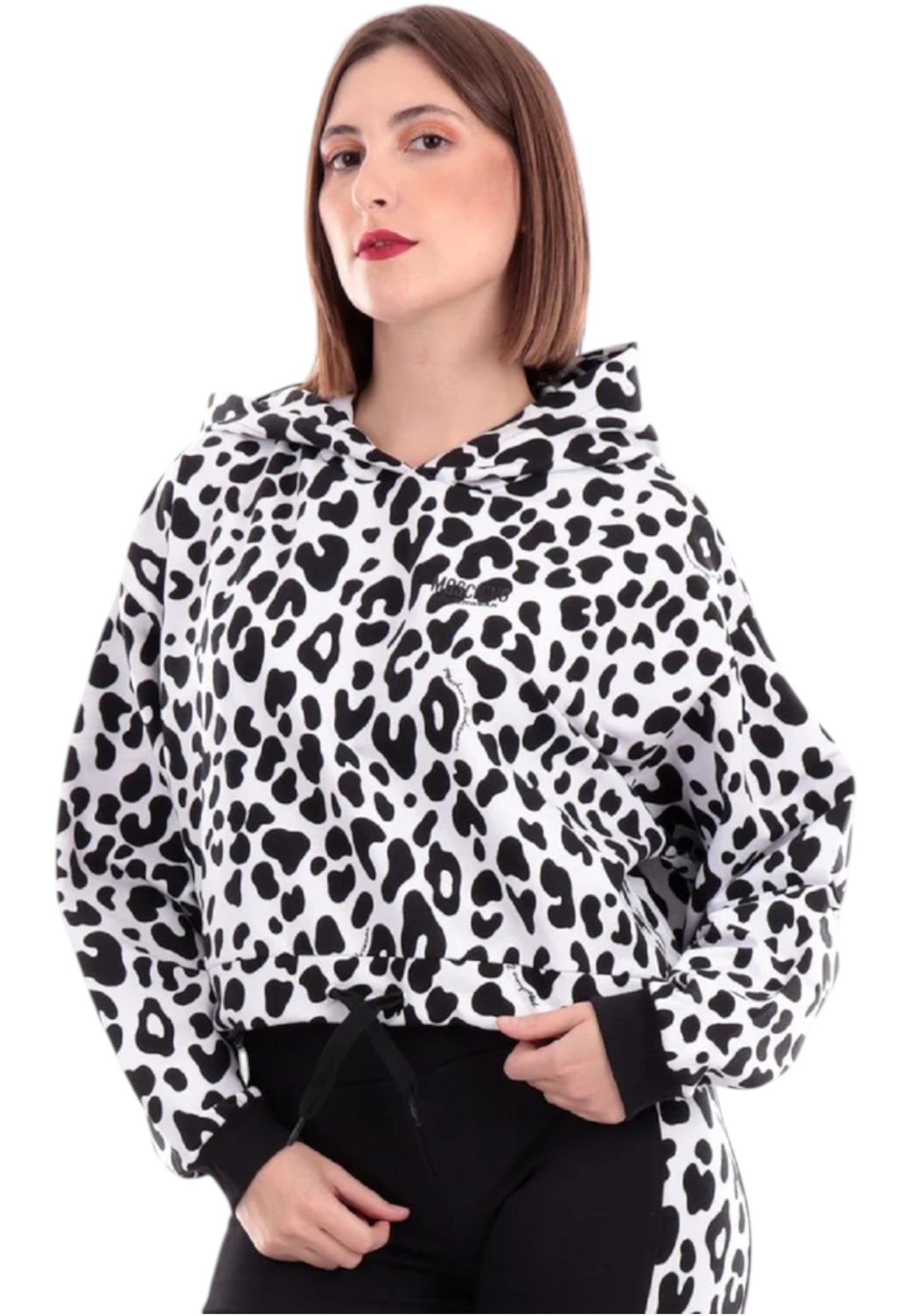 Felpa Con Cappuccio Donna Moschino 17239011