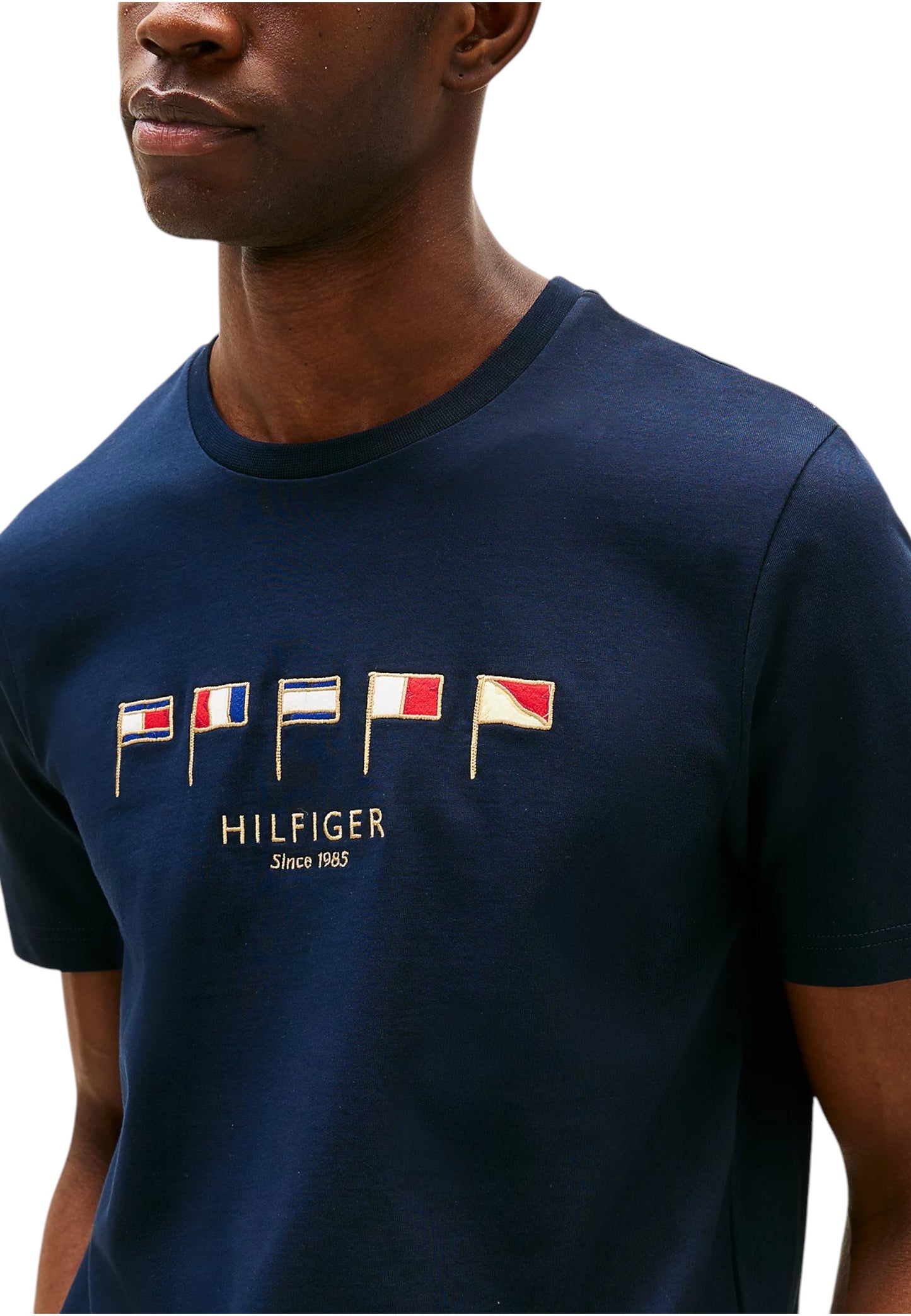 T-Shirt Manica Corta Uomo Tommy Hilfiger  Hilfiger Multi Flags