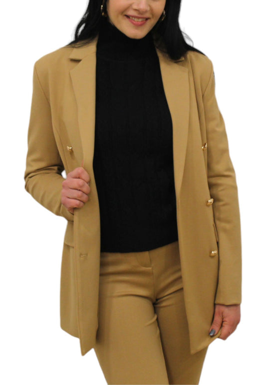 Giacca Blazer Donna Gaudi In Punto Stoffa Doppiopetto 321BD34002