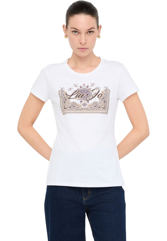 T-Shirt Manica Corta Donna Liu Jo  Liujo Arab.Winte MF5456JS923