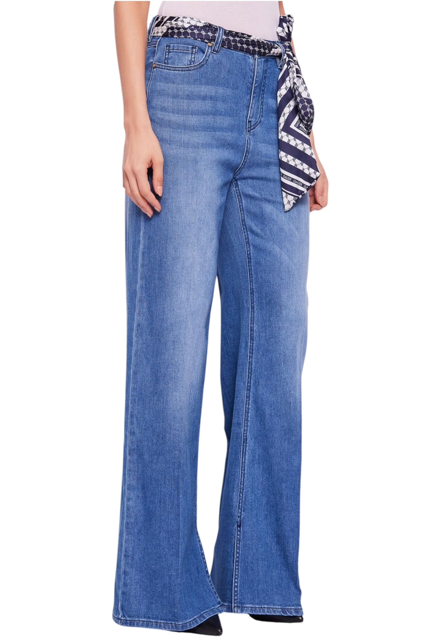 Jeans Wide Leg Donna Gaudi