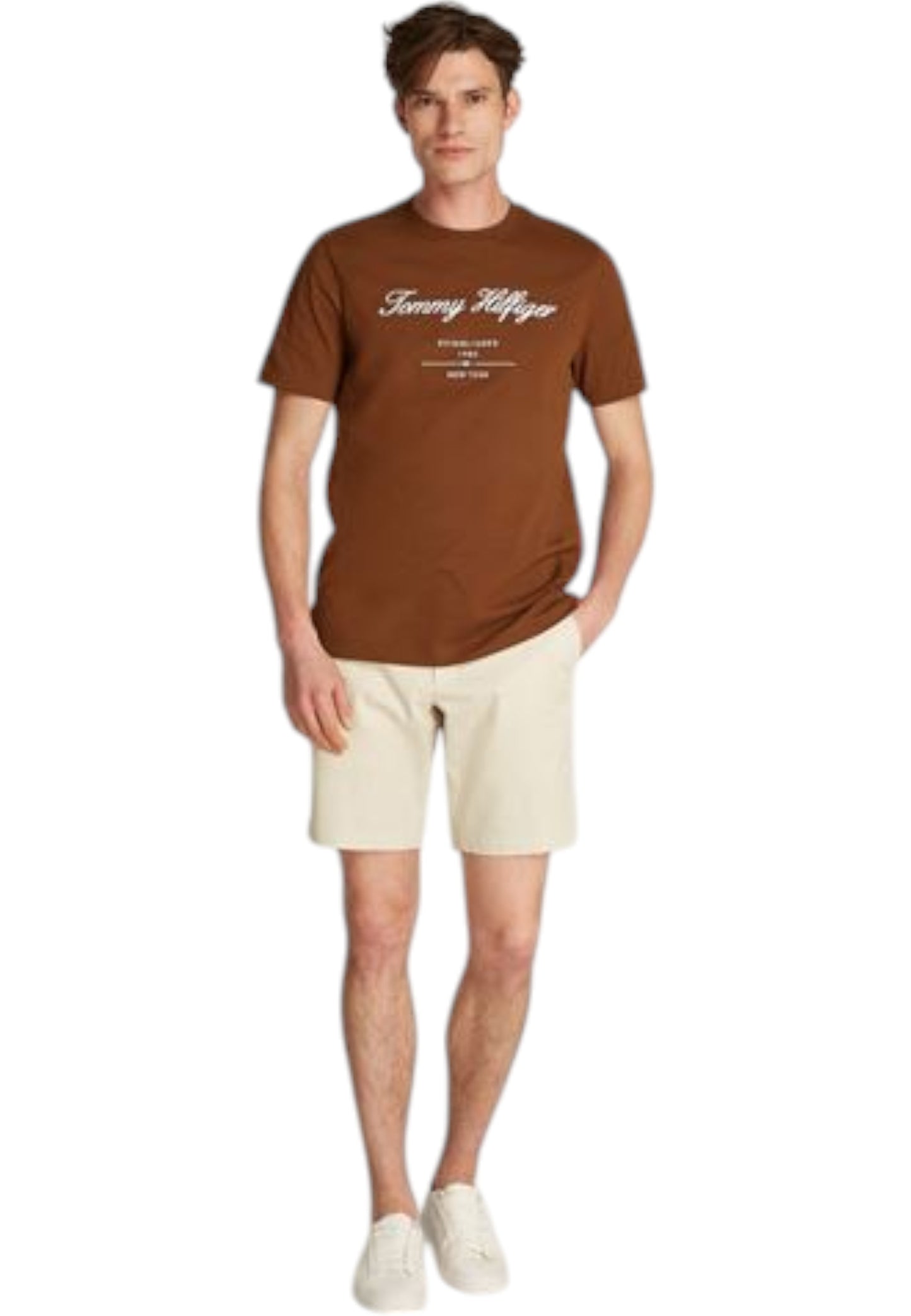 T-Shirt Manica Corta Uomo Tommy Hilfiger  Script Logo