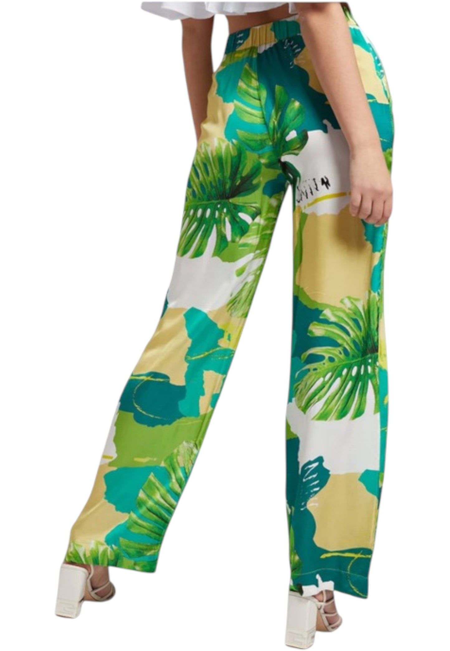 Pantaloni Donna Guess Stampa Floreale Felicity W1GB97WDXO0