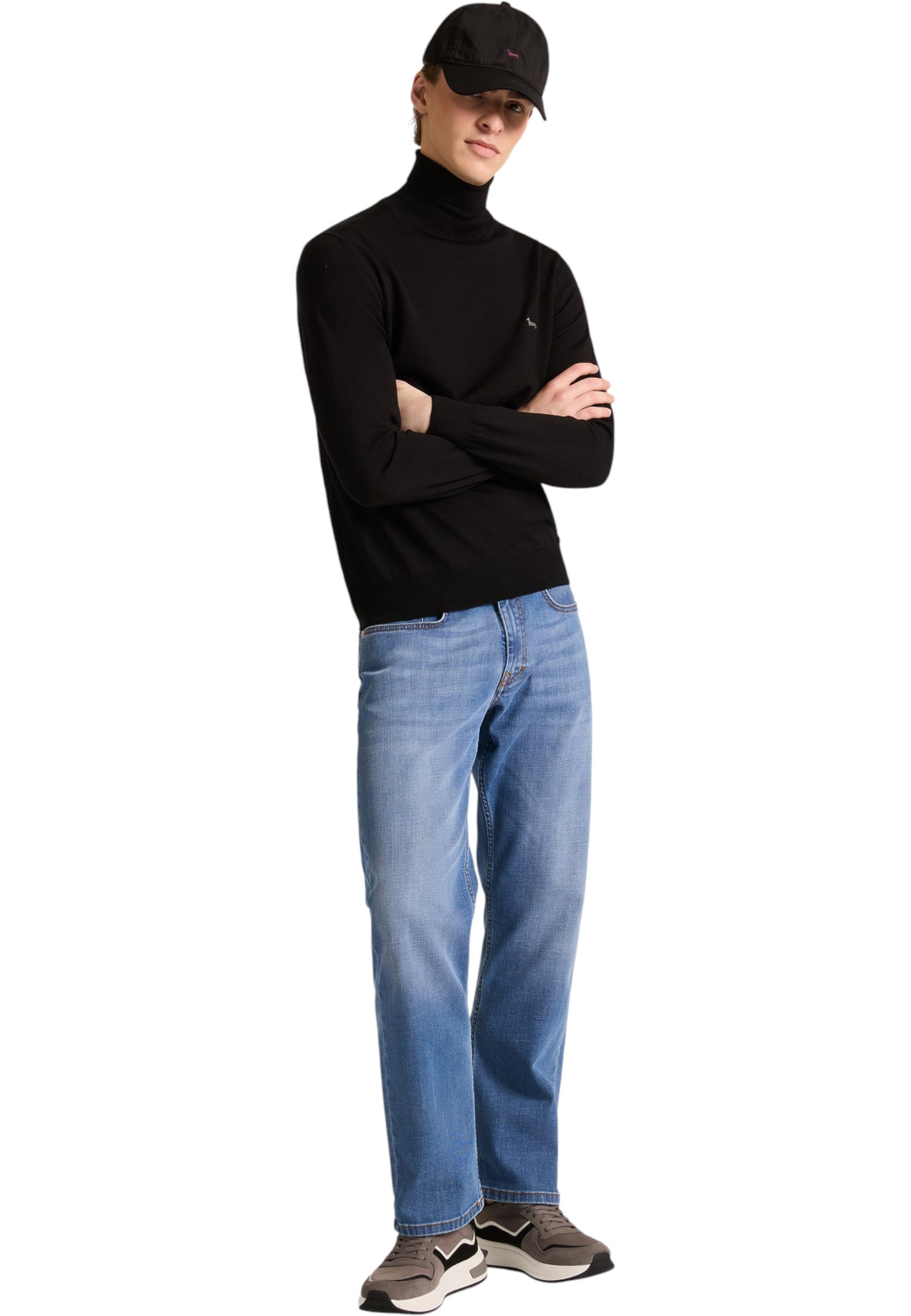 Maglione Collo Alto Uomo Harmont & Blaine Dolcevita Basic In Merino HRP006030478