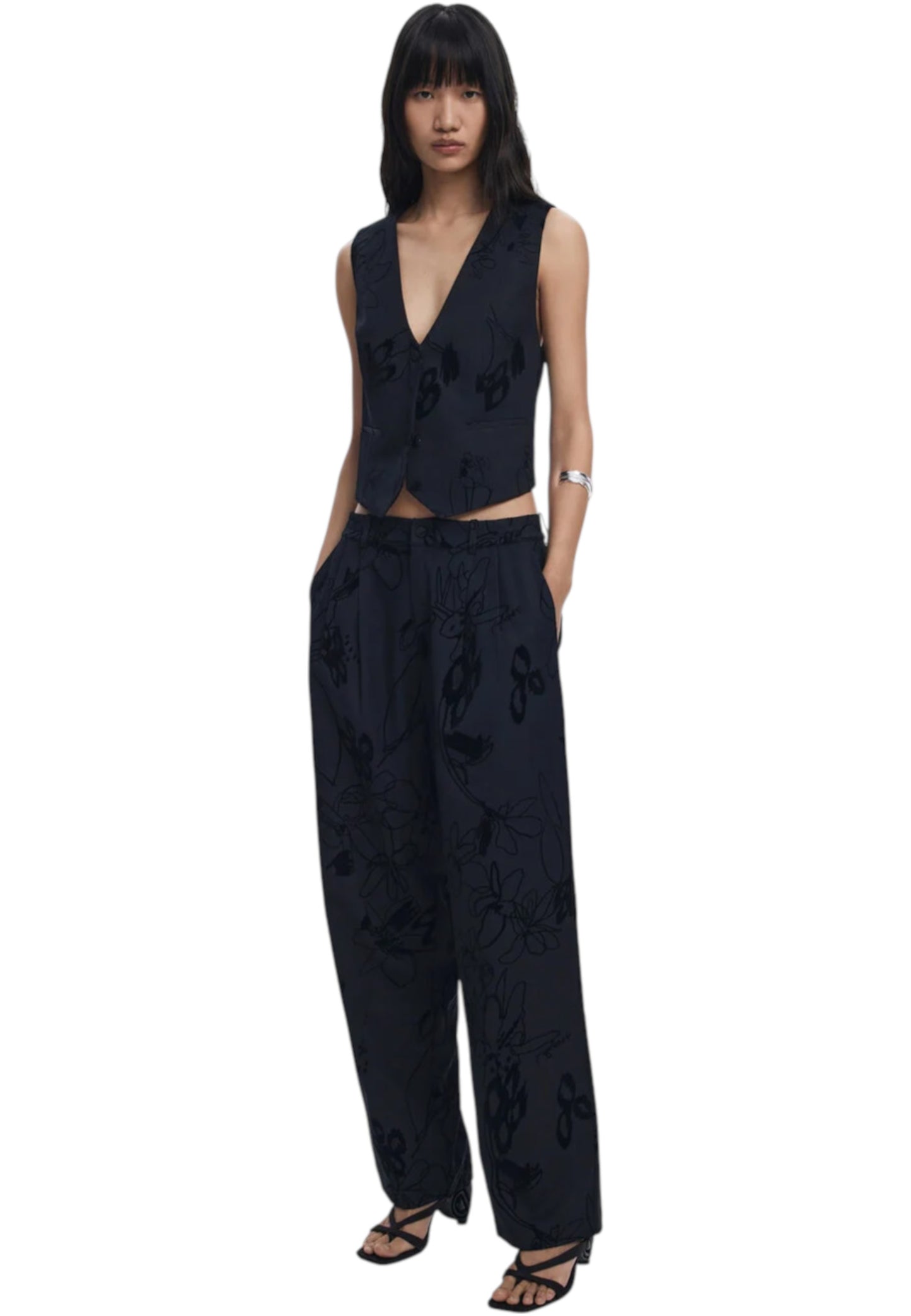 Pantaloni Donna Desigual Pant Flock 25WWPW05