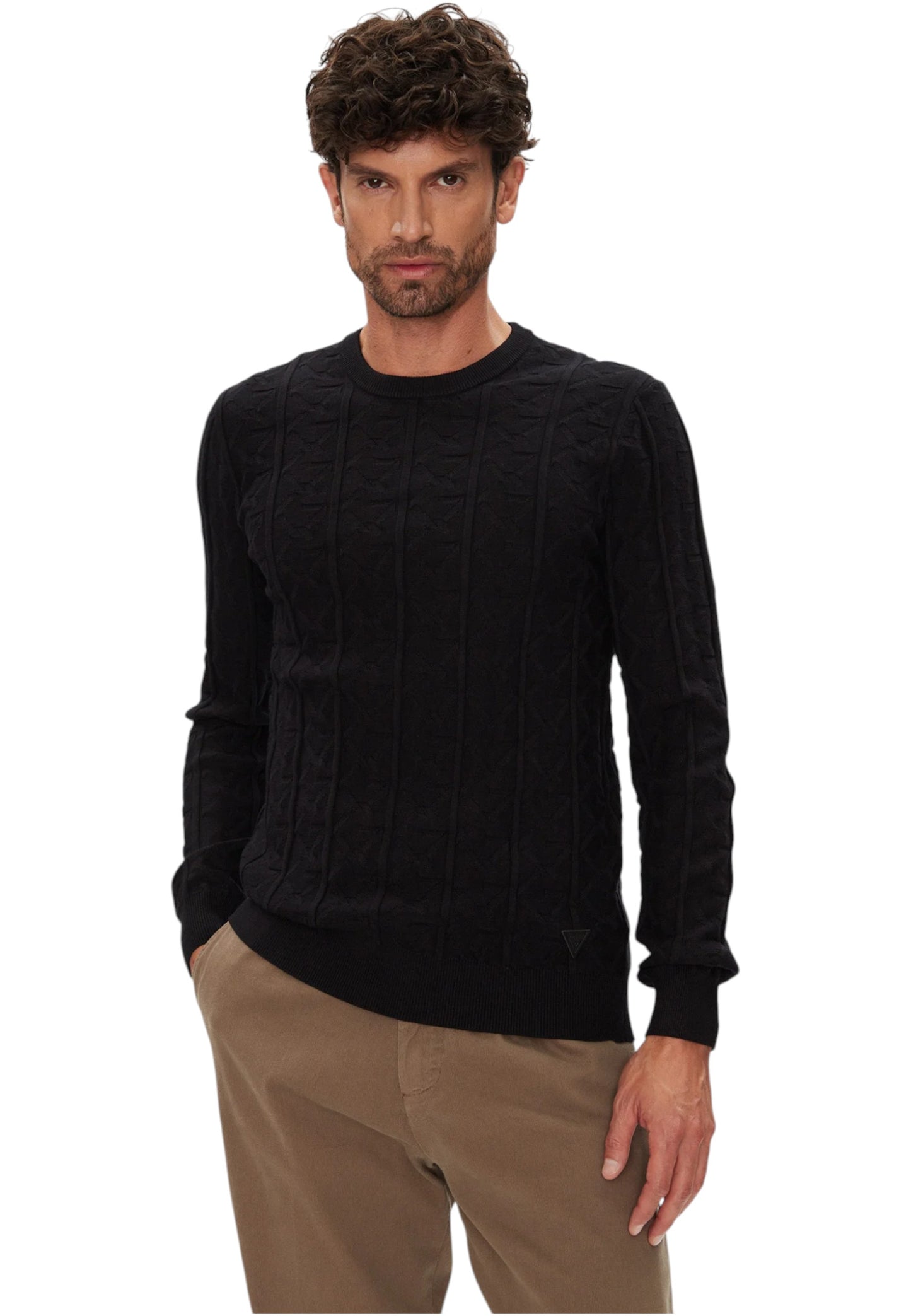 Maglione A Girocollo Uomo Guess Monogram Heron M5YR07Z3FC2