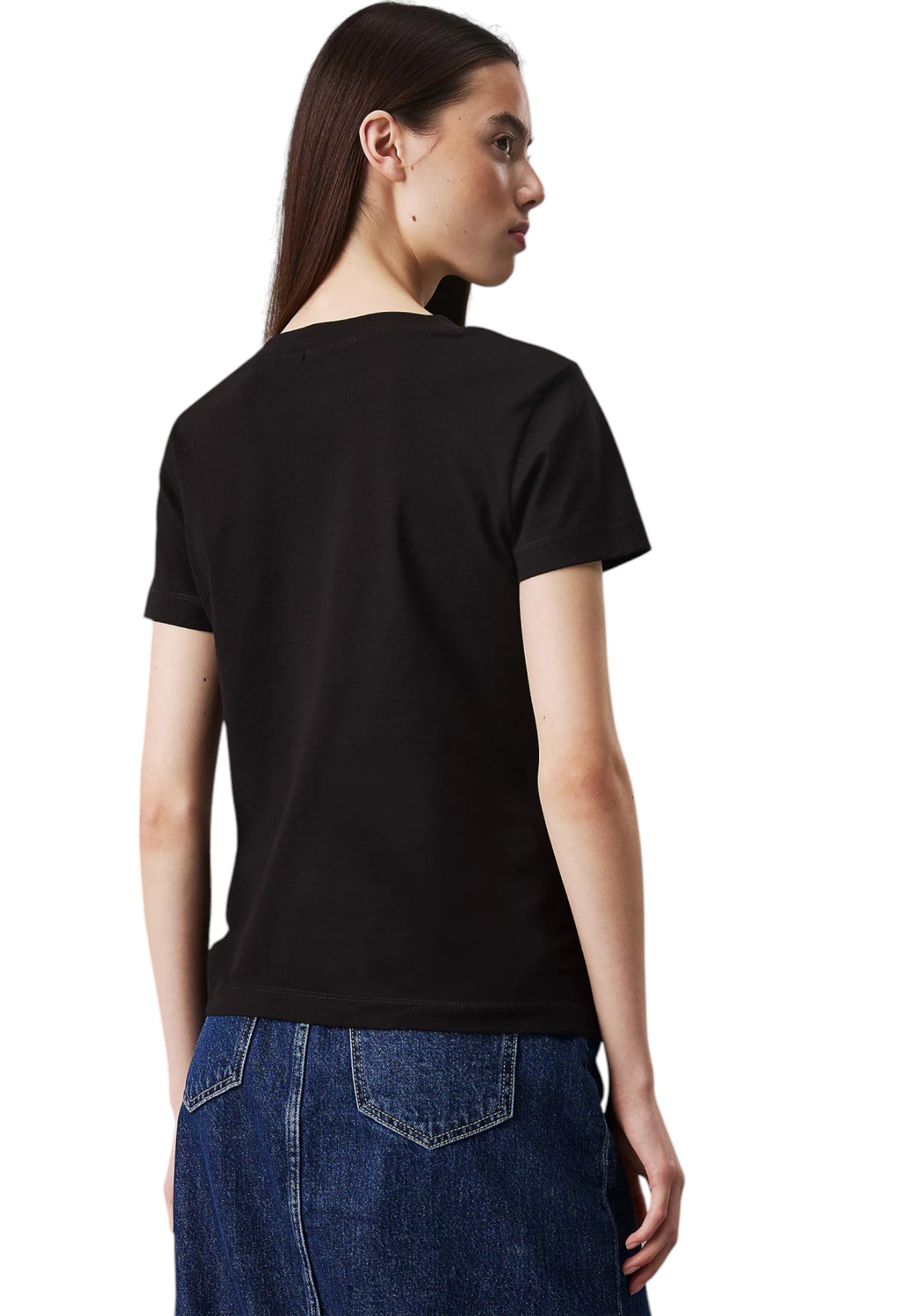 T-Shirt Manica Corta Donna Calvin klein Jeans  Monologo Slim