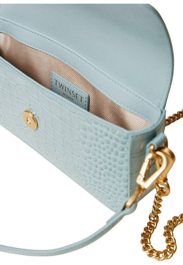 Borsa A Tracolla Donna Twinset Piccola In Pelle A Stampa Cocco Amie 242TB7121