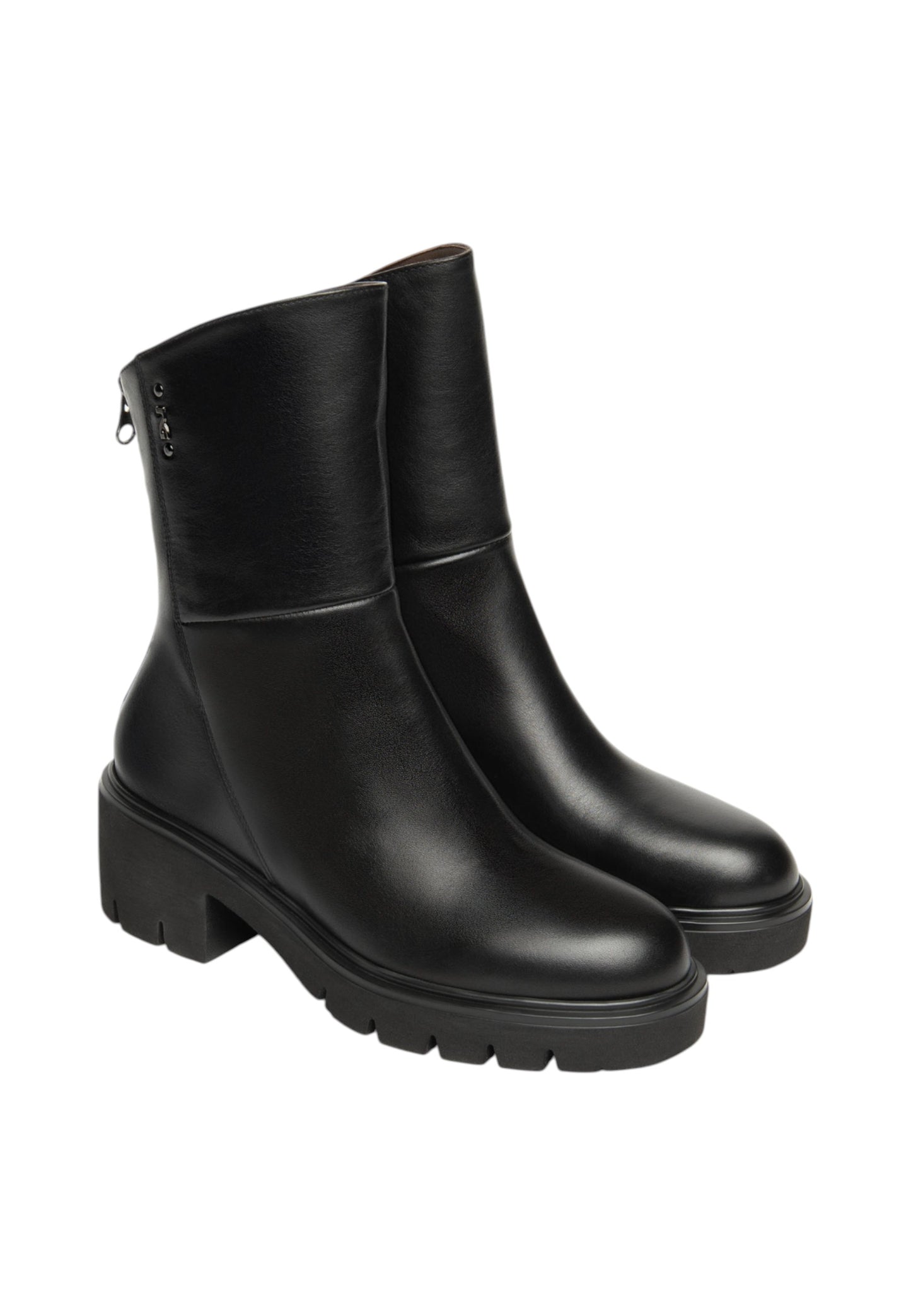 Stivaletti Anfibi Donna Nero Giardini Tacco 6 CM I514818D