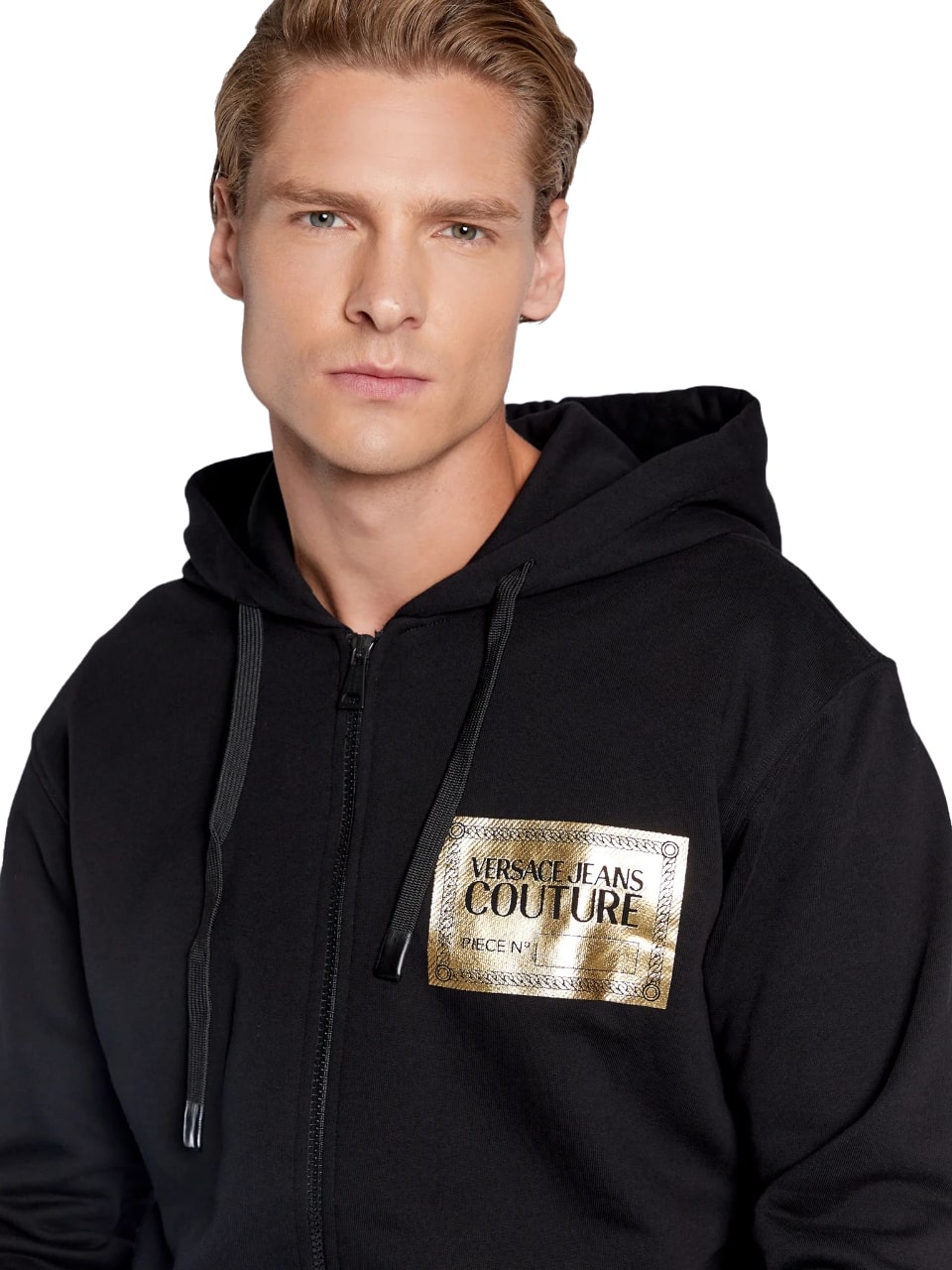 Felpa Con Zip Uomo Versace Jeans Couture Con Cappuccio 73GAIG02CF00G