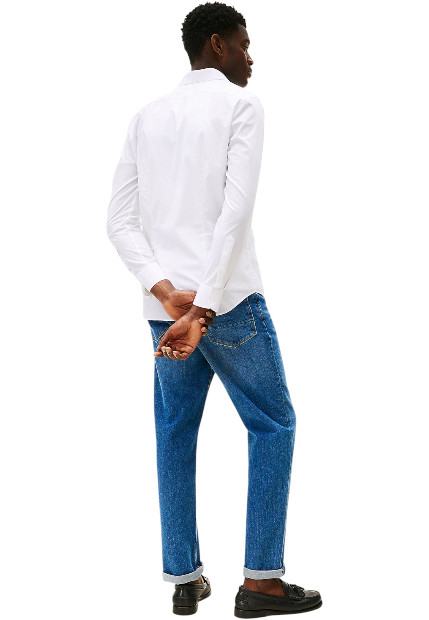 Camicia Manica lunga Uomo Tommy Hilfiger  Cl - Flex Poplin Sf MW0MW38347