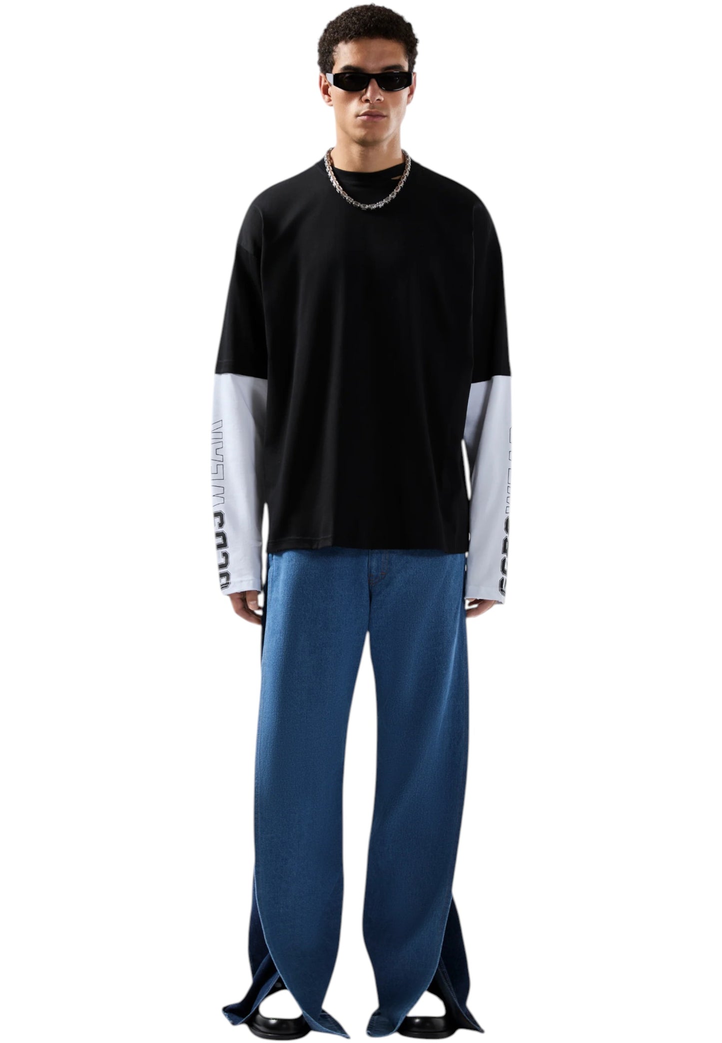 T-Shirt Manica lunga Uomo Gcds Wear Printed B2CM2206JF1