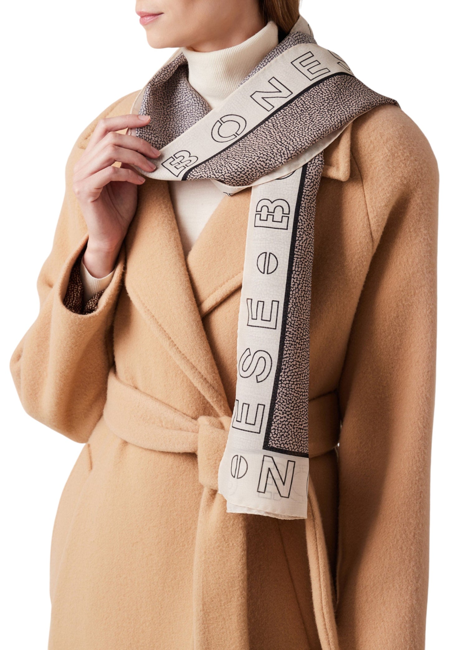 Sciarpa Donna Borbonese Op Logo Outline 40X170 6DA059TJ1