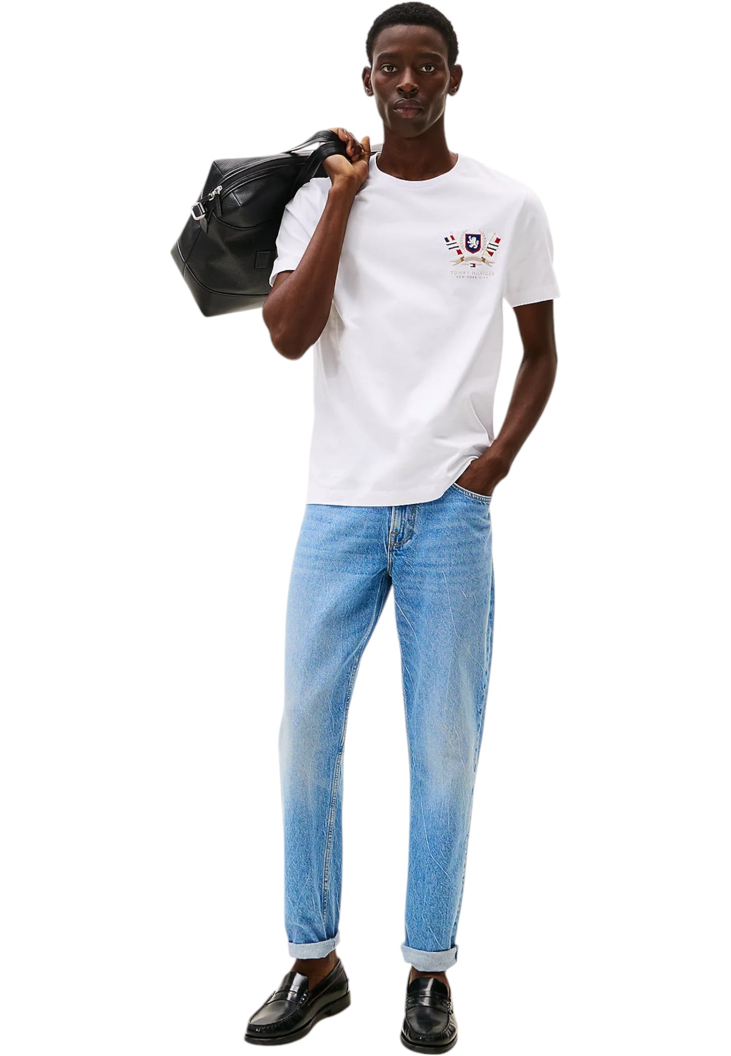 T-Shirt Manica Corta Uomo Tommy Hilfiger  Hilfiger Colour Crest