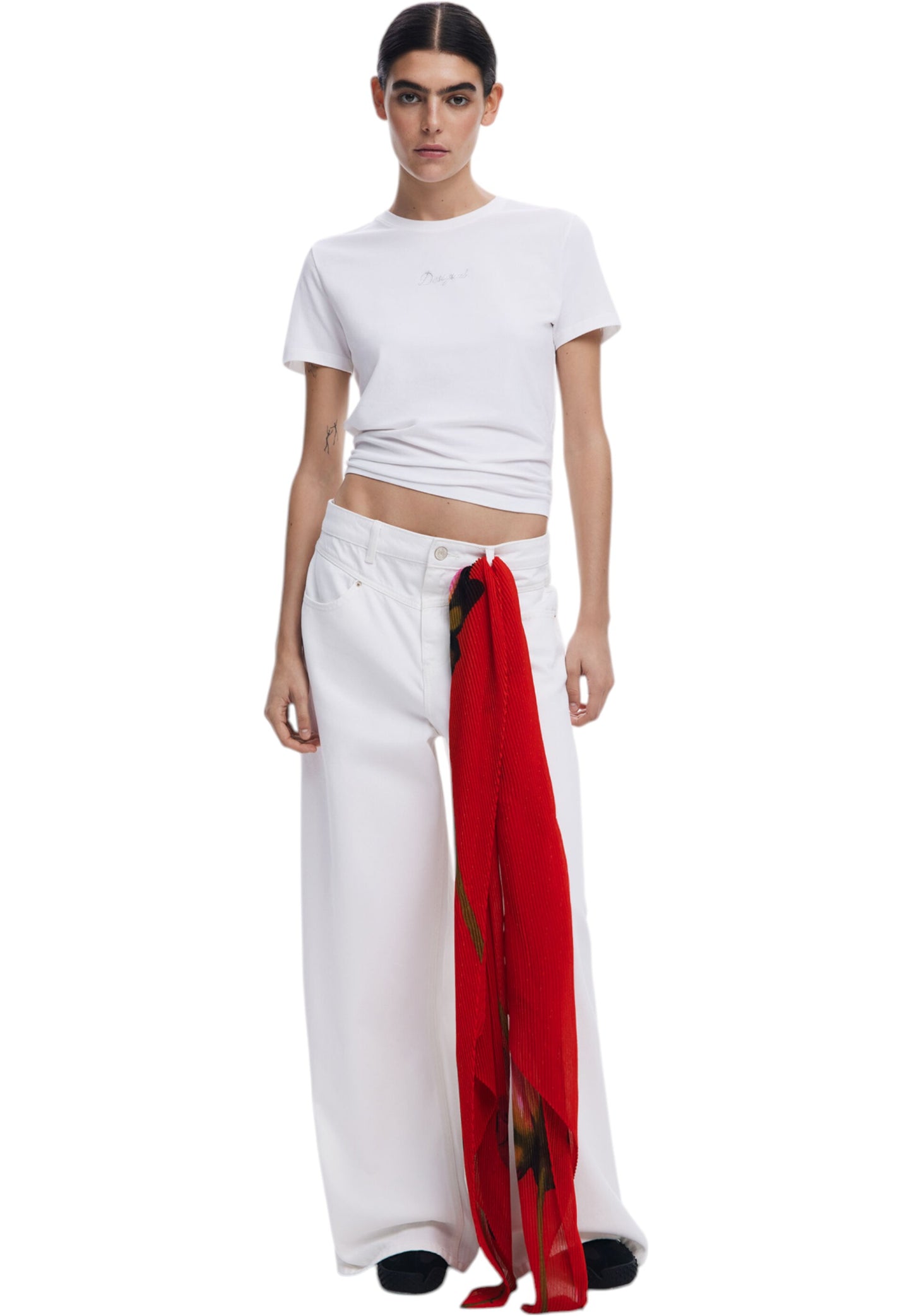 Foulard  Donna Desigual  Fou_ Big Fiore Rectangle