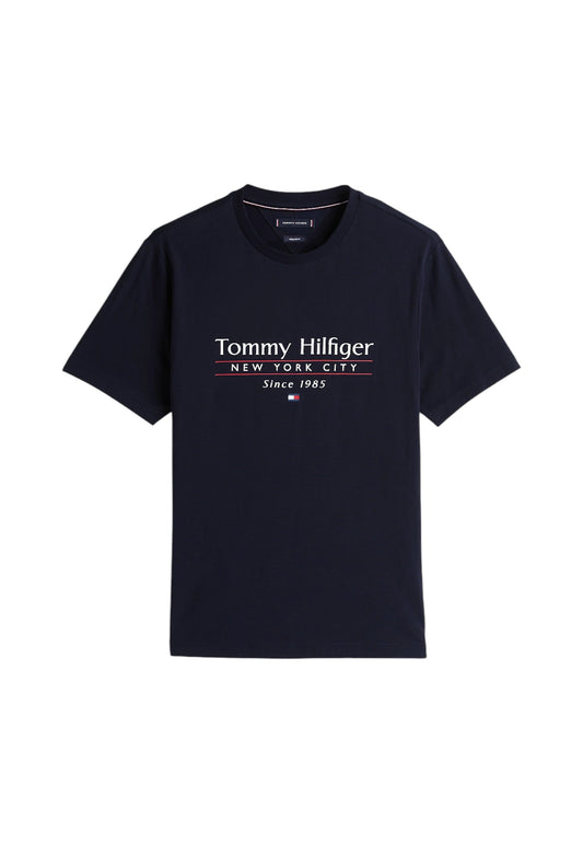 T-Shirt Manica Corta Uomo Tommy Hilfiger  Hilfiger Center Stack