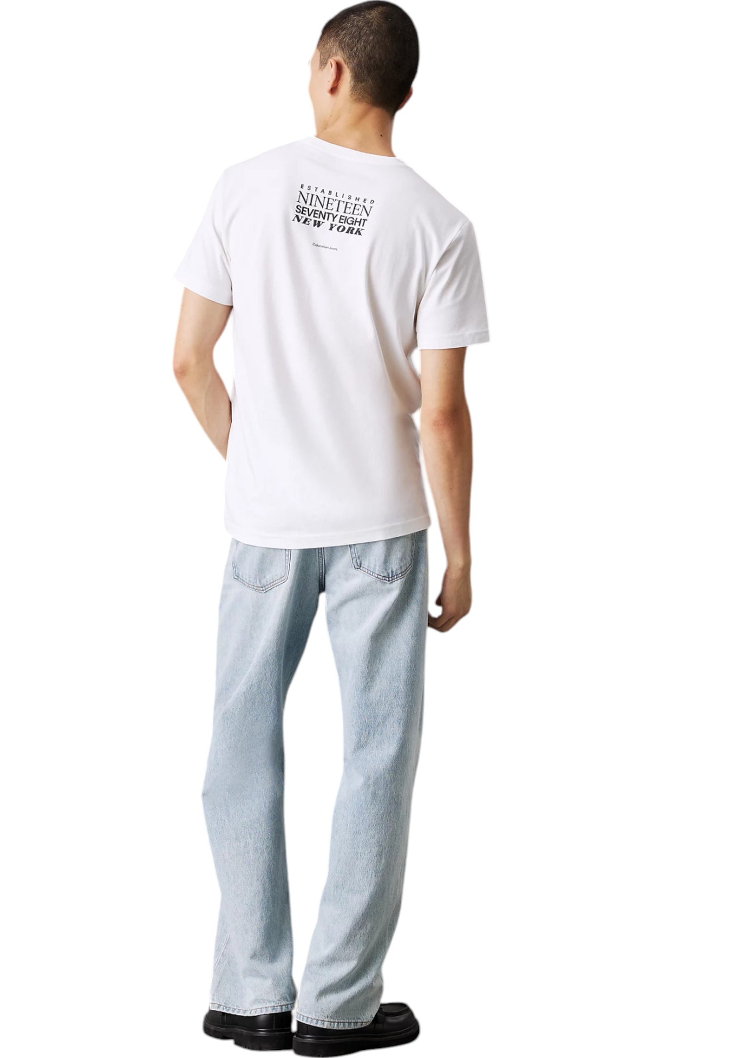 T-Shirt Manica Corta Uomo Calvin klein Jeans  Typeface Graphic