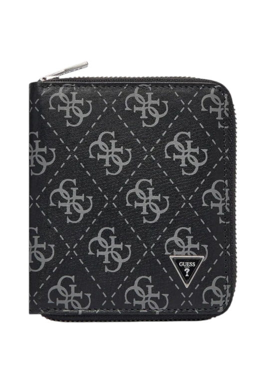 Portafoglio Con Zip Uomo Guess Compatto Milano SMMALOLEA02