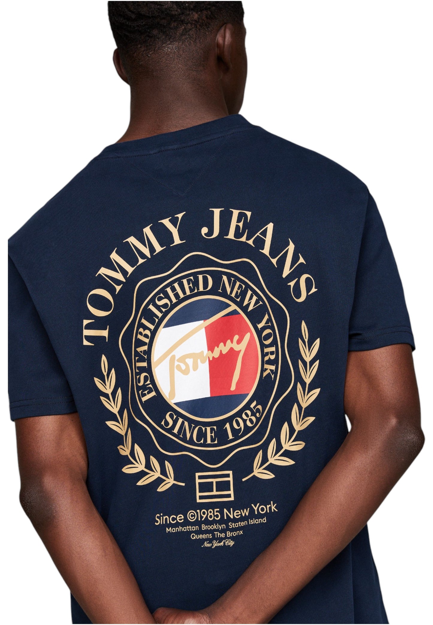 T-Shirt Manica Corta Uomo Tommy Jeans Tjm Reg Tommy Crest