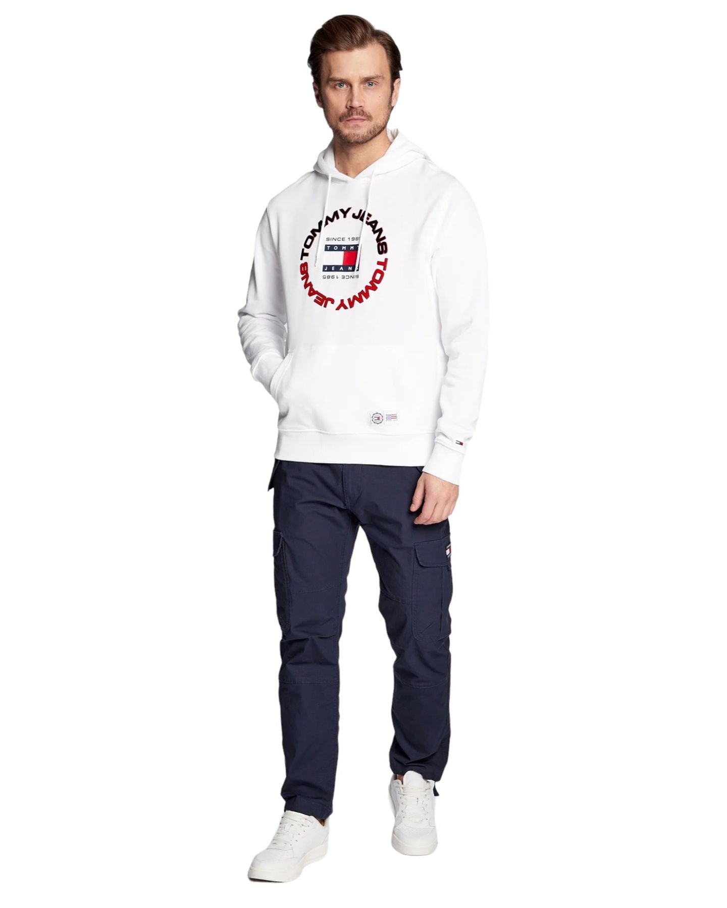 Felpa Con Cappuccio Uomo Tommy Jeans Reg Athletic DM0DM15686
