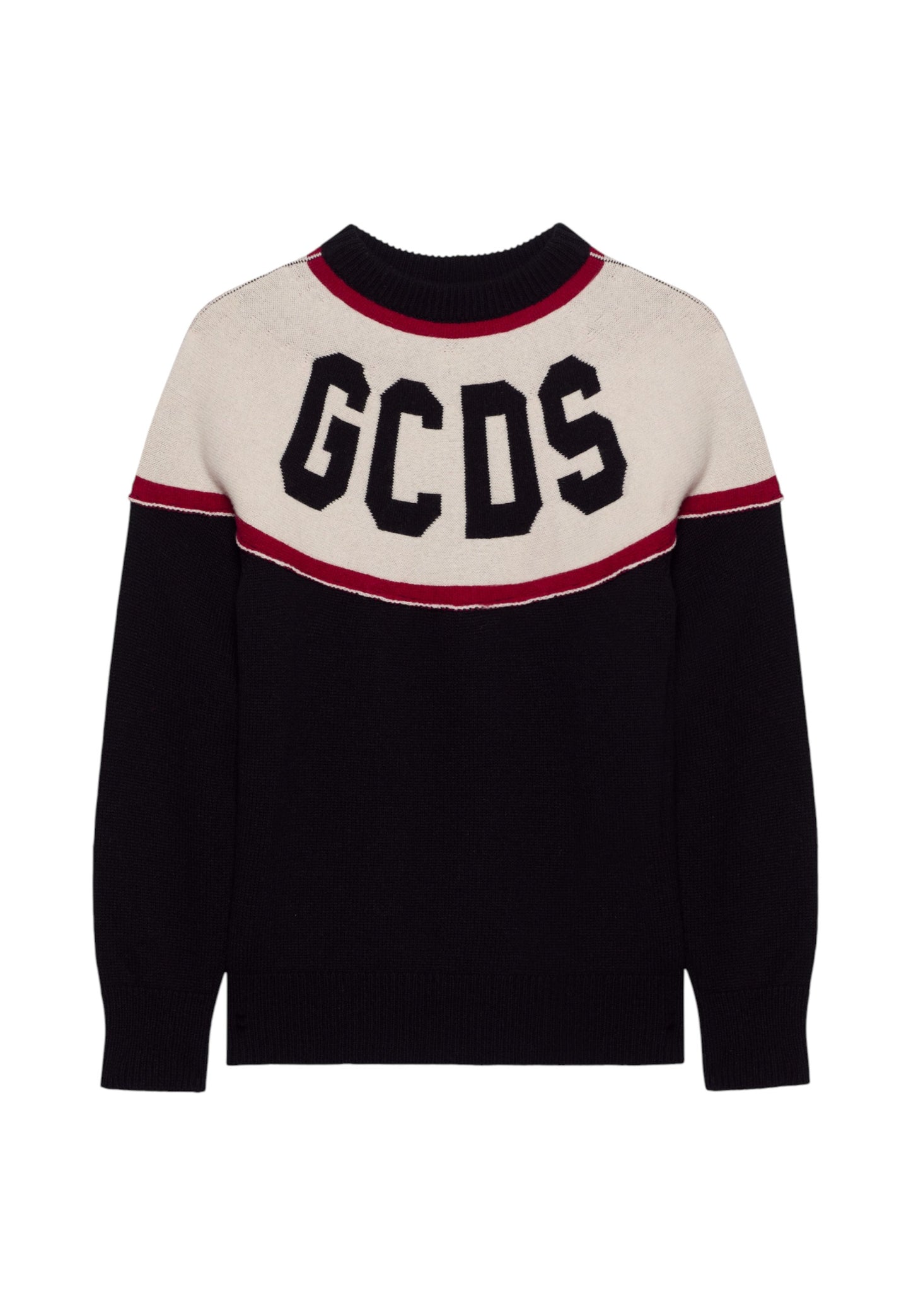 Maglione Collo A Lupetto Uomo Gcds  Stripes Logo B2CM1514KI9