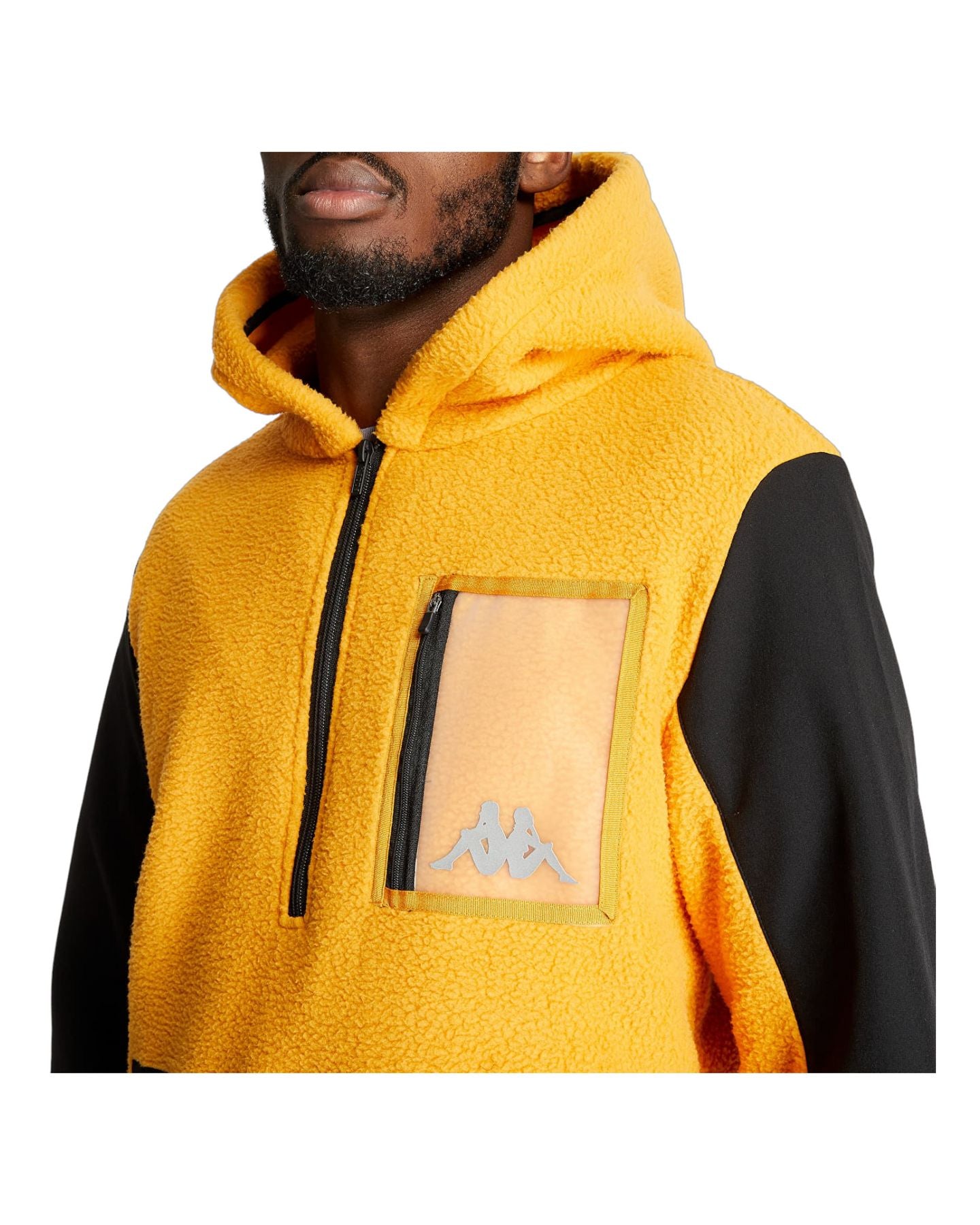 Felpa Con Cappuccio Uomo Kappa E Mezza Zip 34112LW