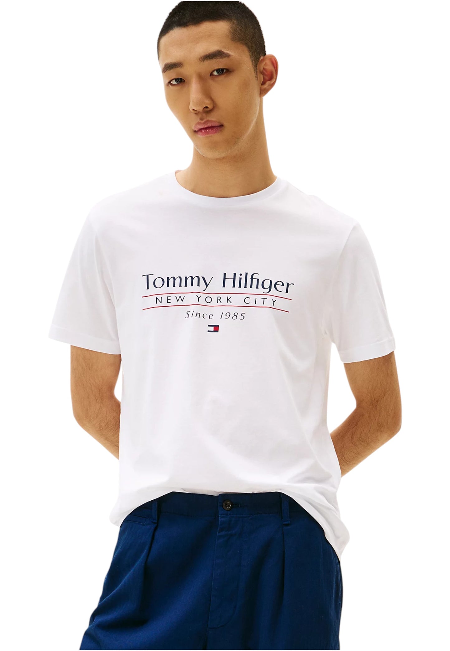 T-Shirt Manica Corta Uomo Tommy Hilfiger  Hilfiger Center Stack