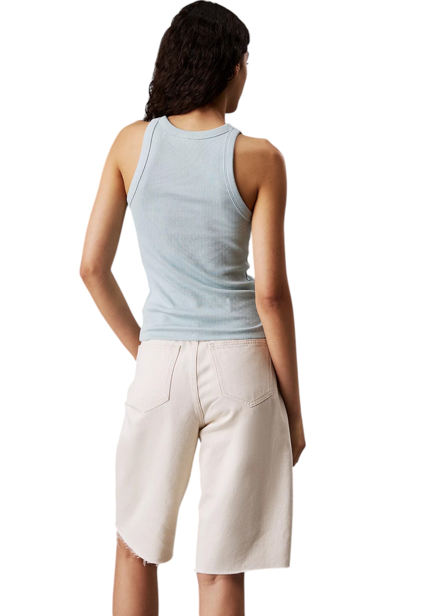 Top Donna Calvin klein Jeans Woven Label Rib