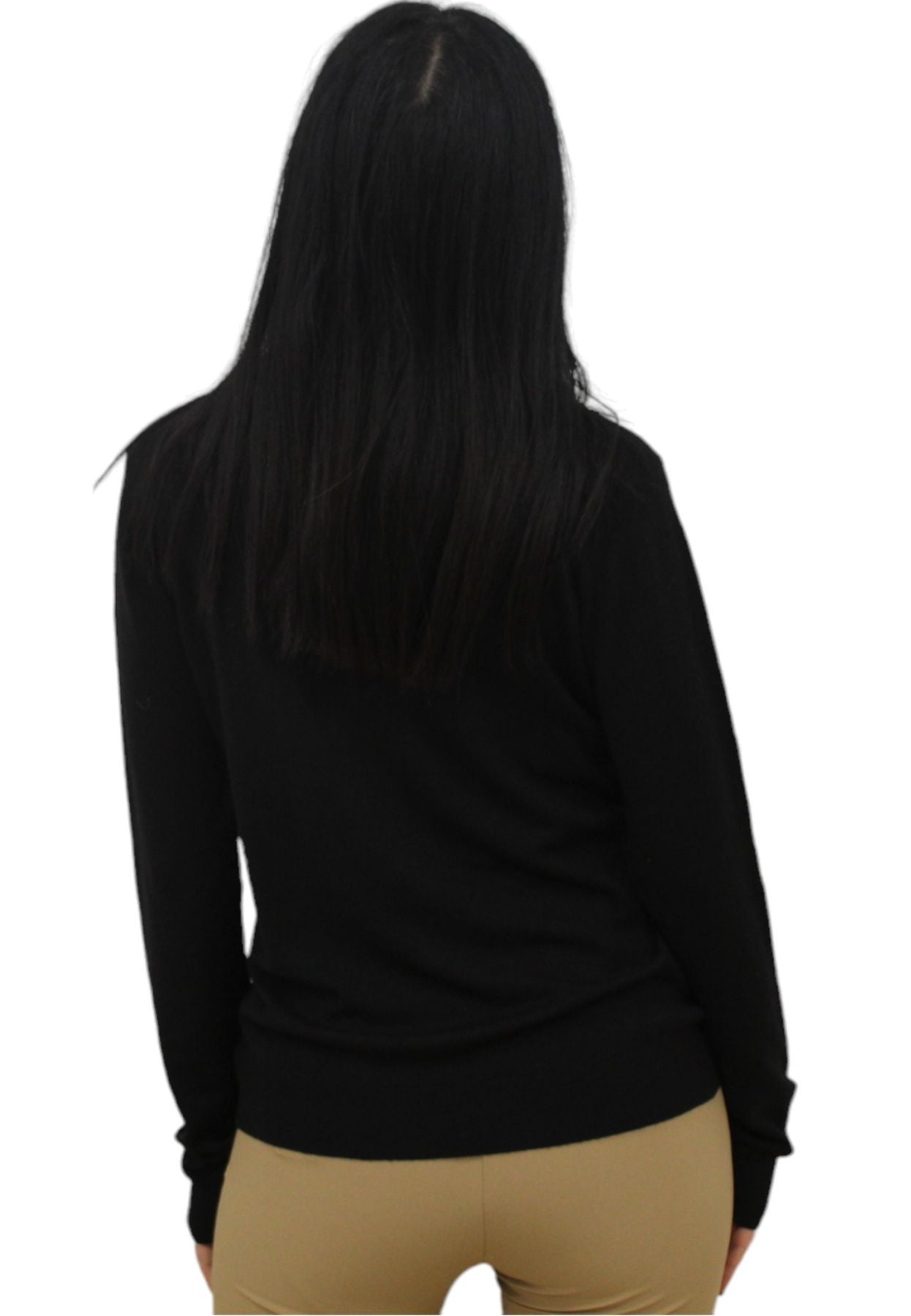 Maglione Collo Alto Donna White Wise WW18004