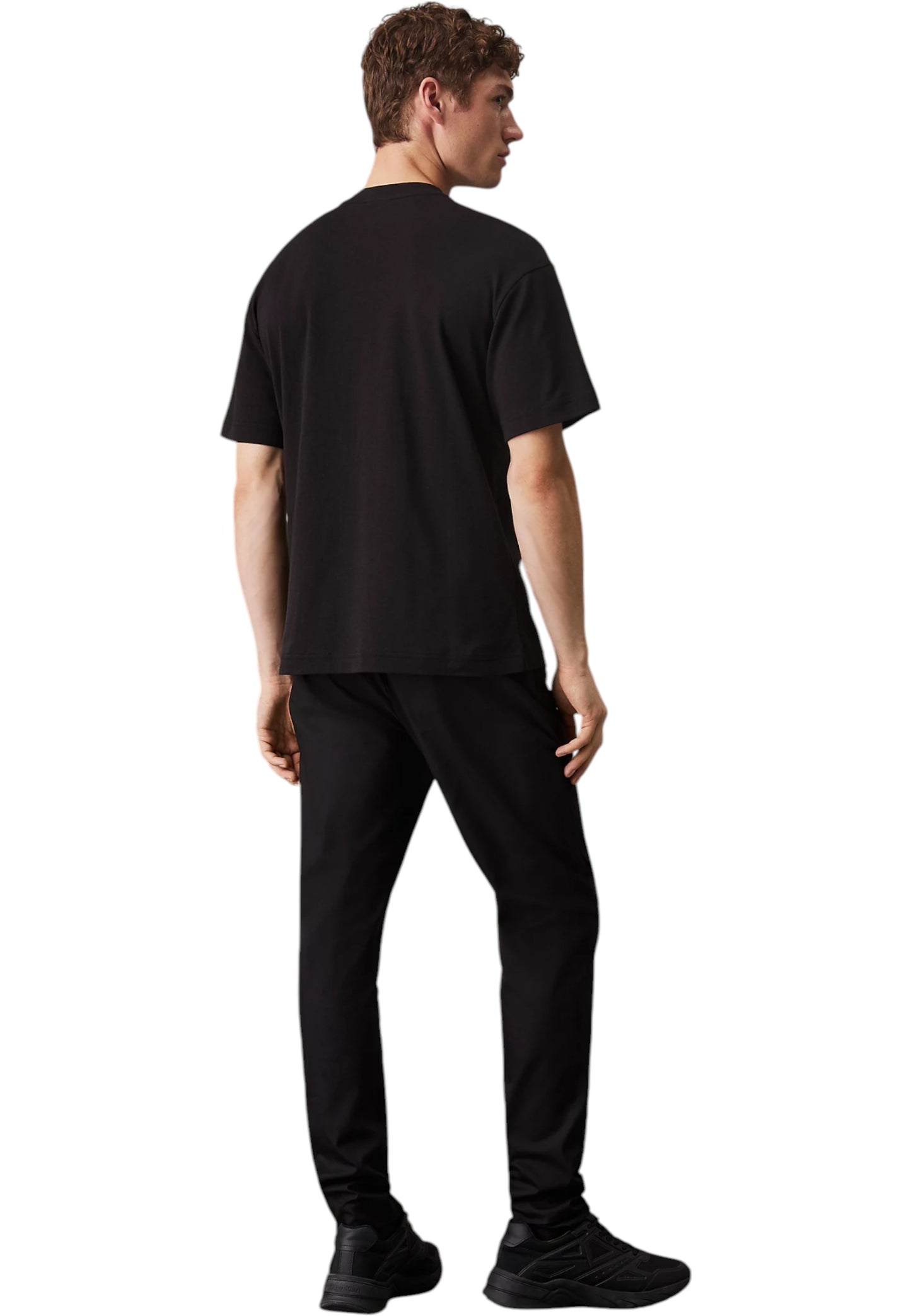 T-Shirt Manica Corta Uomo Calvin klein  Nano Logo Interlock