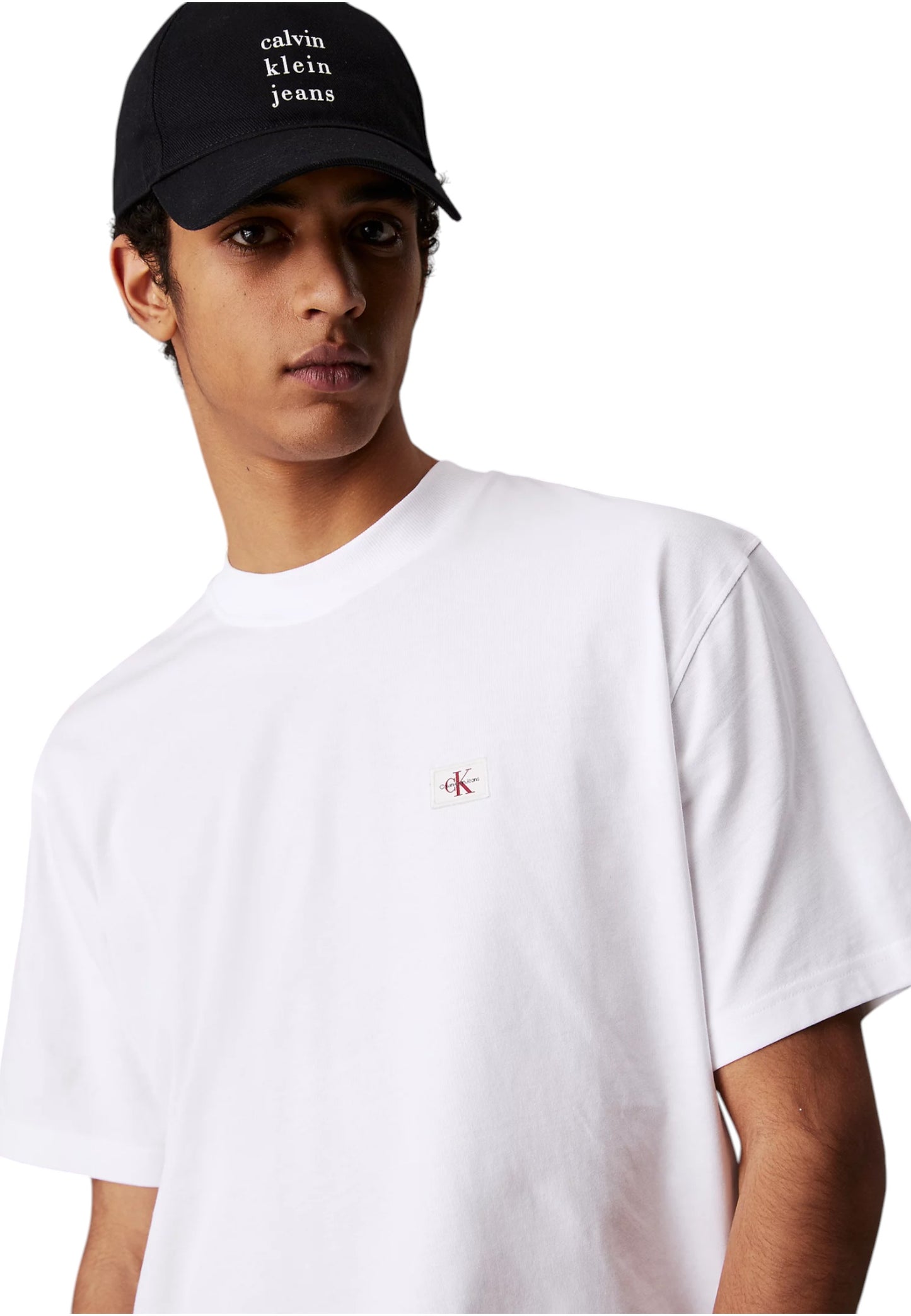 T-Shirt Manica Corta Uomo Calvin klein Jeans  Woven Label Relaxed