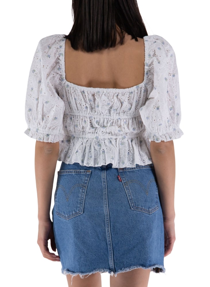 Blusa Manica Corta Donna Guess W2GH39WEIV0
