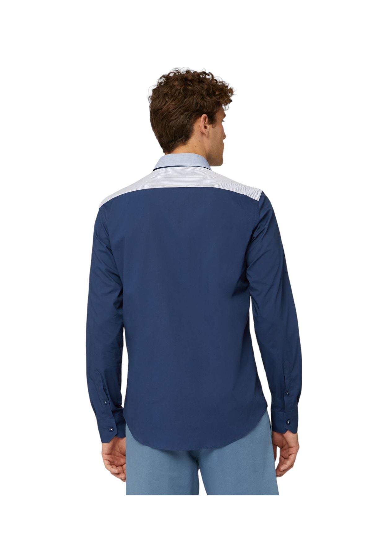 Camicia Manica lunga Uomo Harmont & Blaine Stretch Con Lettering Applicato CNL998012523M