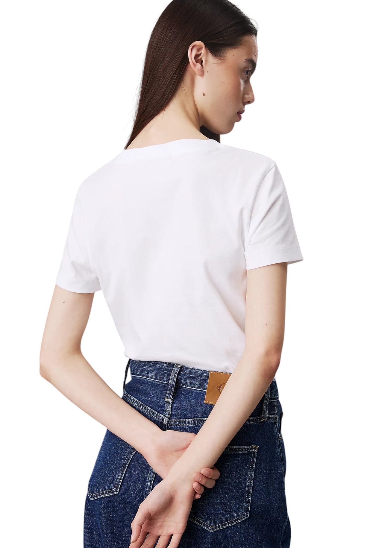 T-Shirt Manica Corta Donna Calvin klein Jeans  Monologo Slim