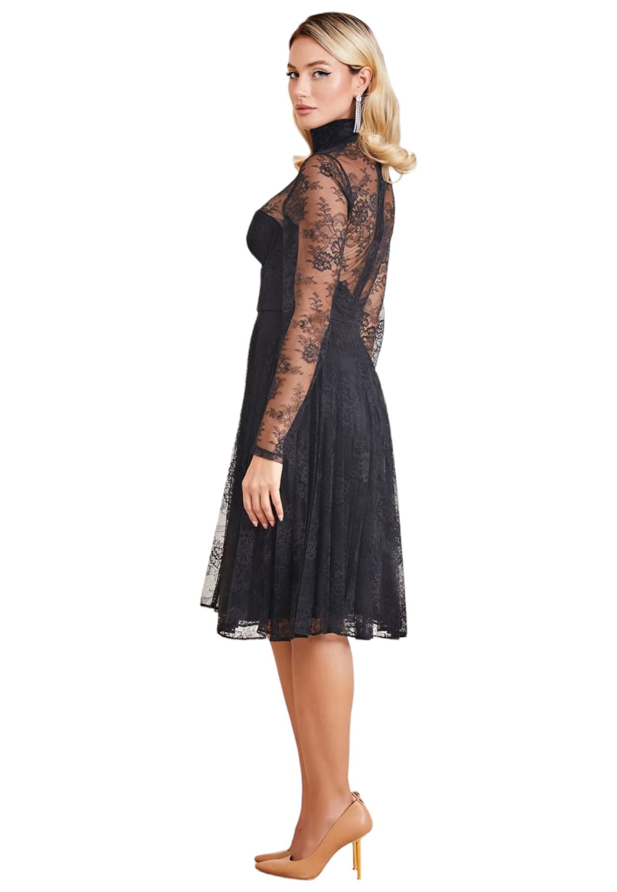 Vestito Lungo Donna Marciano By Guess Elegante Mei Lace 3RGK596169A