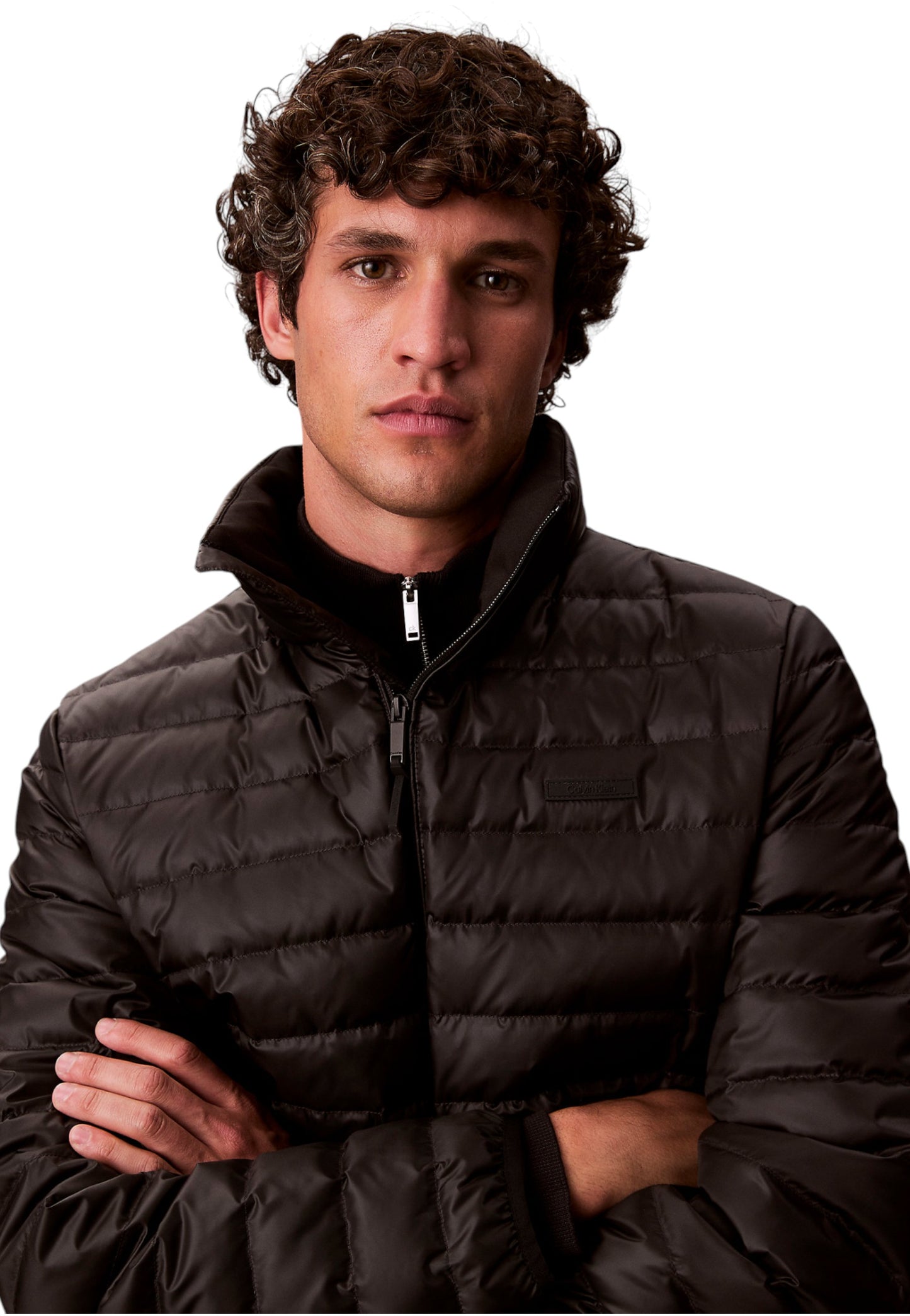 Piumino Corto Uomo Calvin klein Leggero Nylon Channeled LV04LC506G