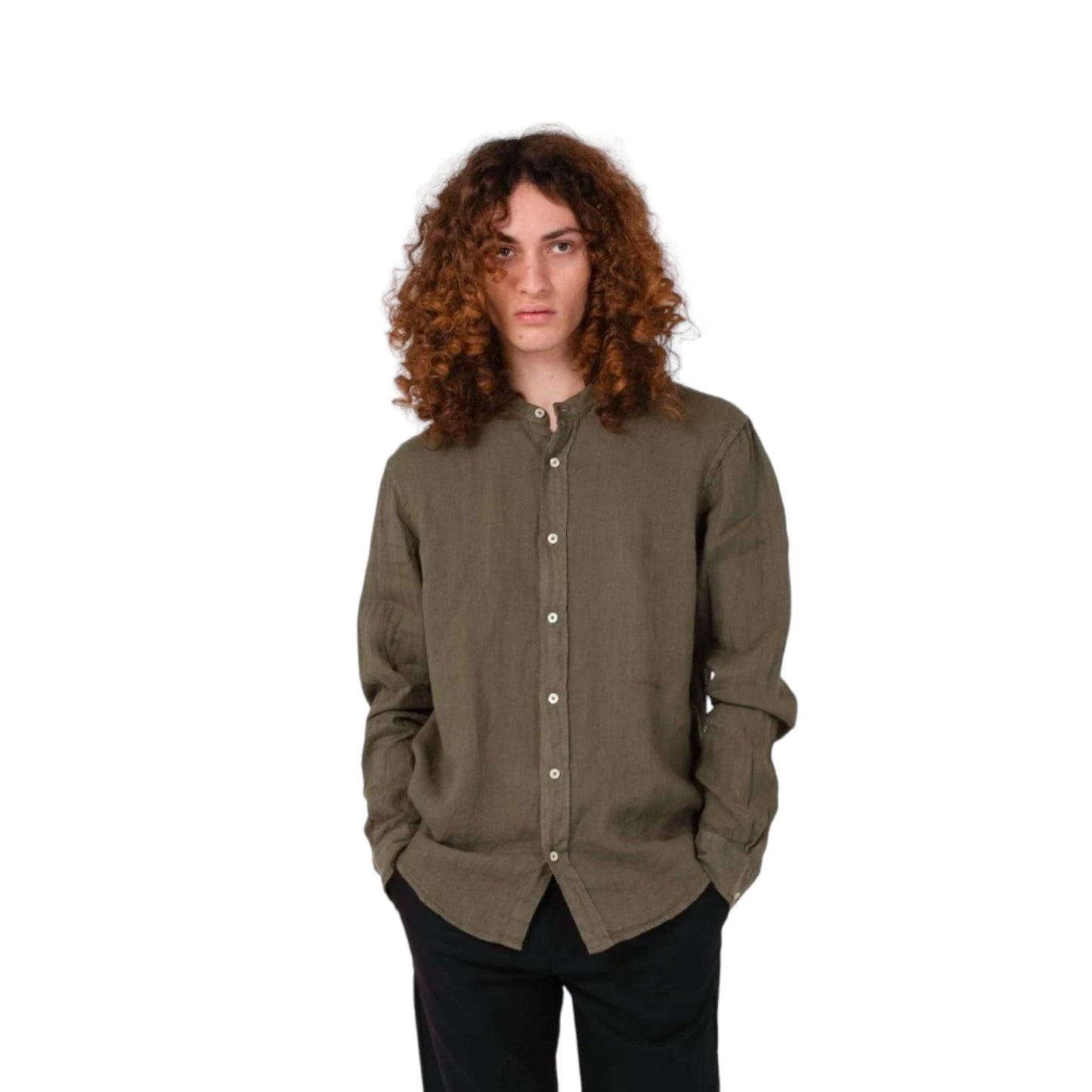 Camicia Manica lunga Uomo Roy Roger's Corey Riviera Dyed P23RVU051CB731204