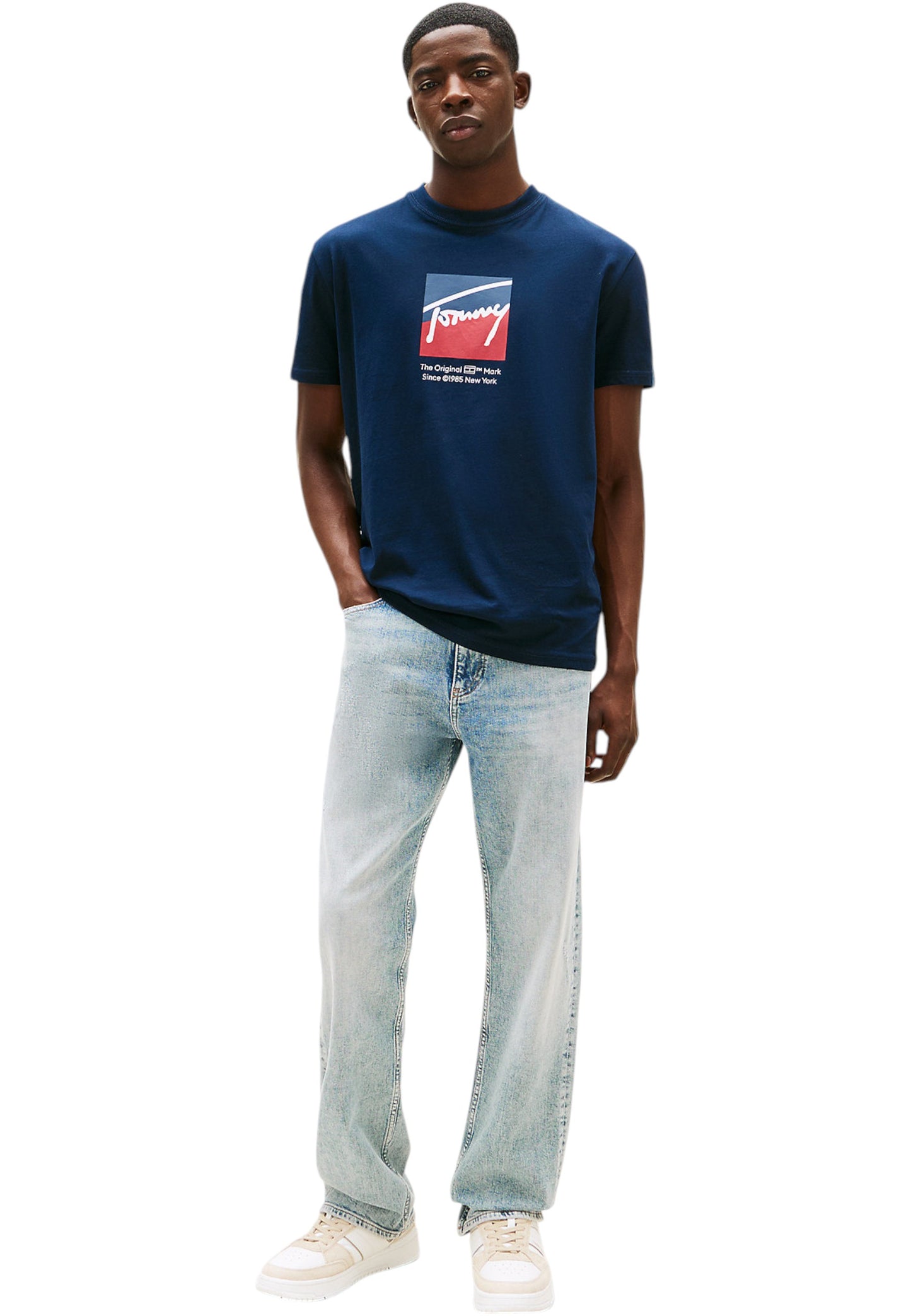 T-Shirt Manica Corta Uomo Tommy Jeans Tjm Regular Rwb Dna DM0DM21940