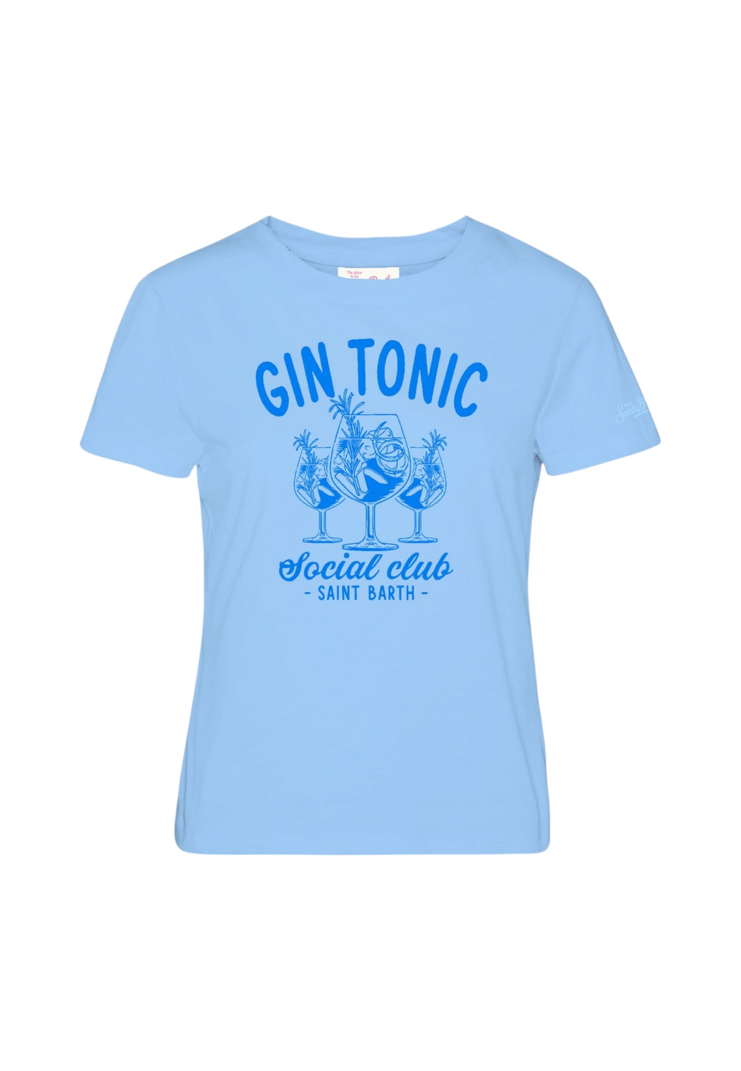 T-Shirt Manica Corta Donna Mc2 Saint Barth Gin Tonic Social Club Emilie EMI0001