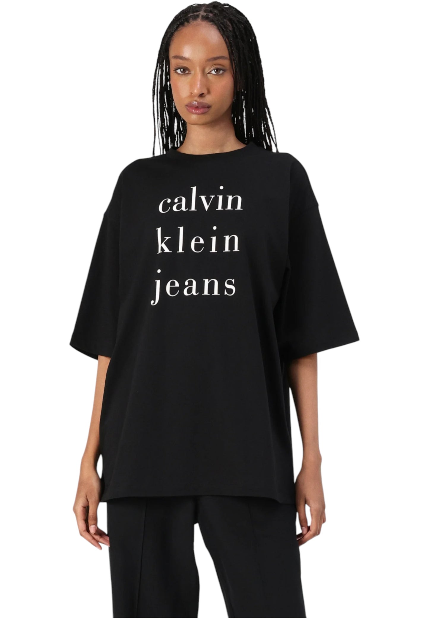 T-Shirt Manica Corta Donna Calvin klein Jeans  Ckj Logo