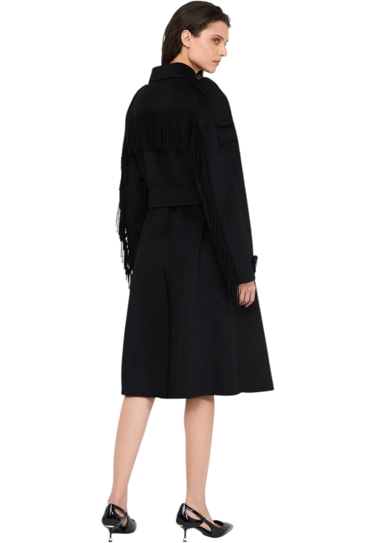 Cappotto Trench Donna Liu Jo Con Frange CF5058T4627