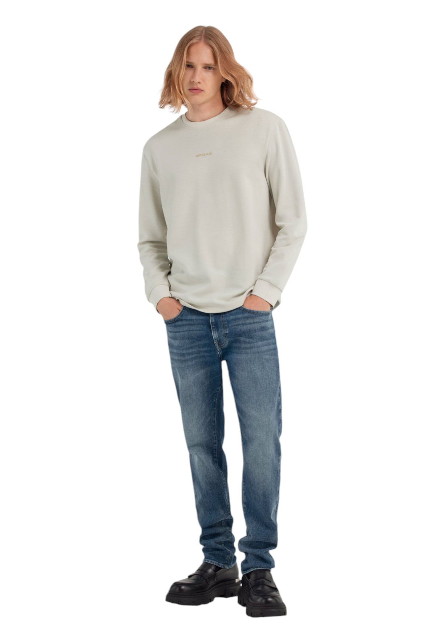 T-Shirt Manica lunga Uomo Gas Regular Fit Dharis Logo Gas 300260183022