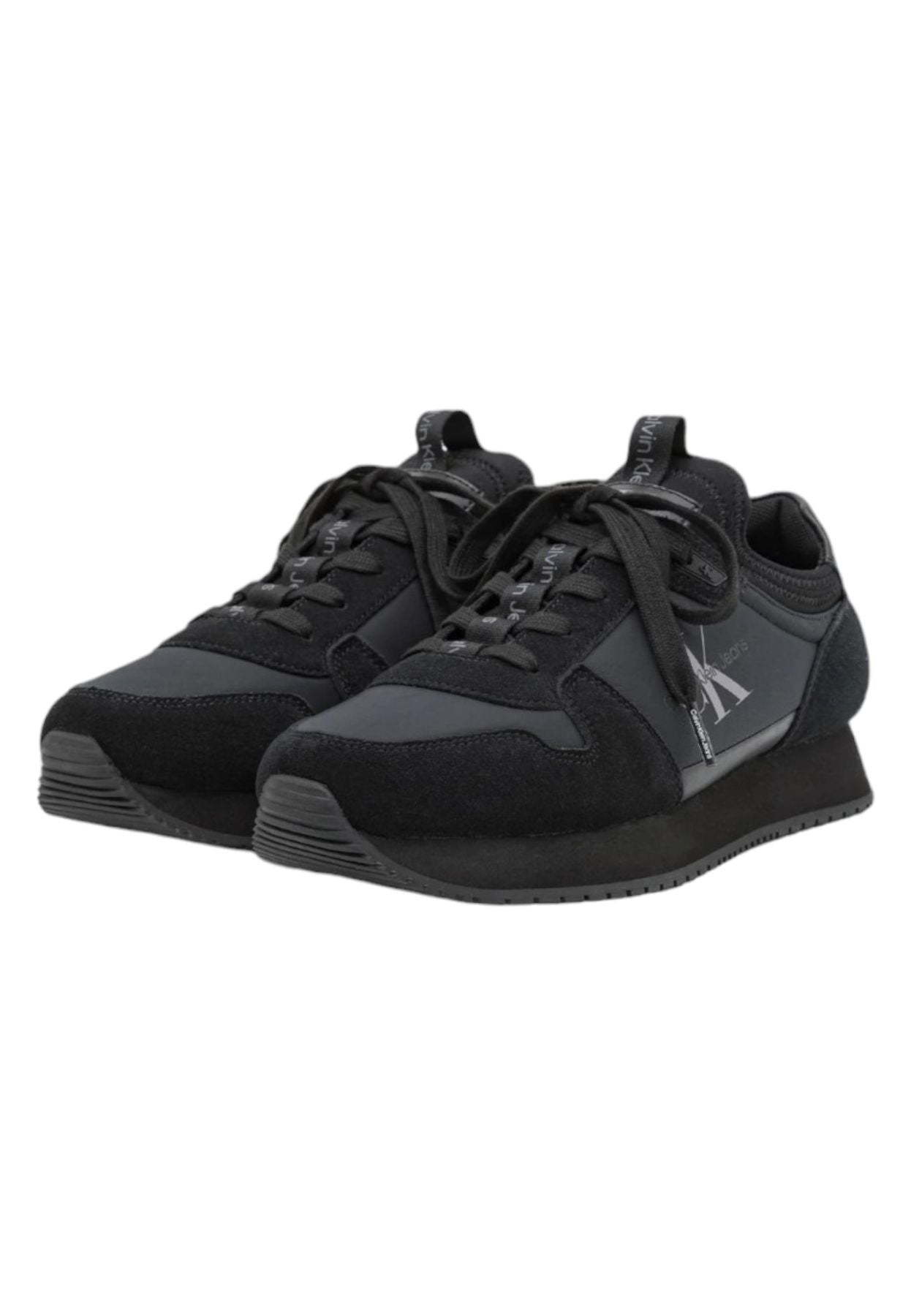 Sneakers Basse Uomo Calvin klein Jeans Runner Sock Laceup Ny-Lth YM0YM00553