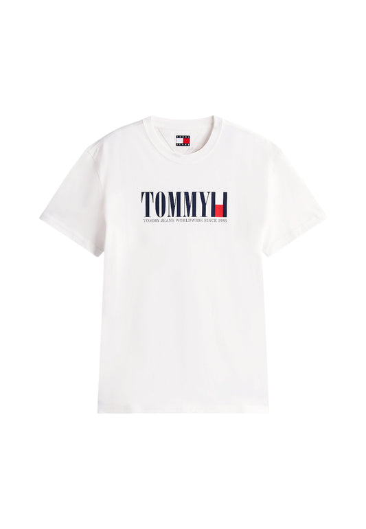 T-Shirt Manica Corta Uomo Tommy Jeans  Tjm Regular Tommy Dna Flag DM0DM21941