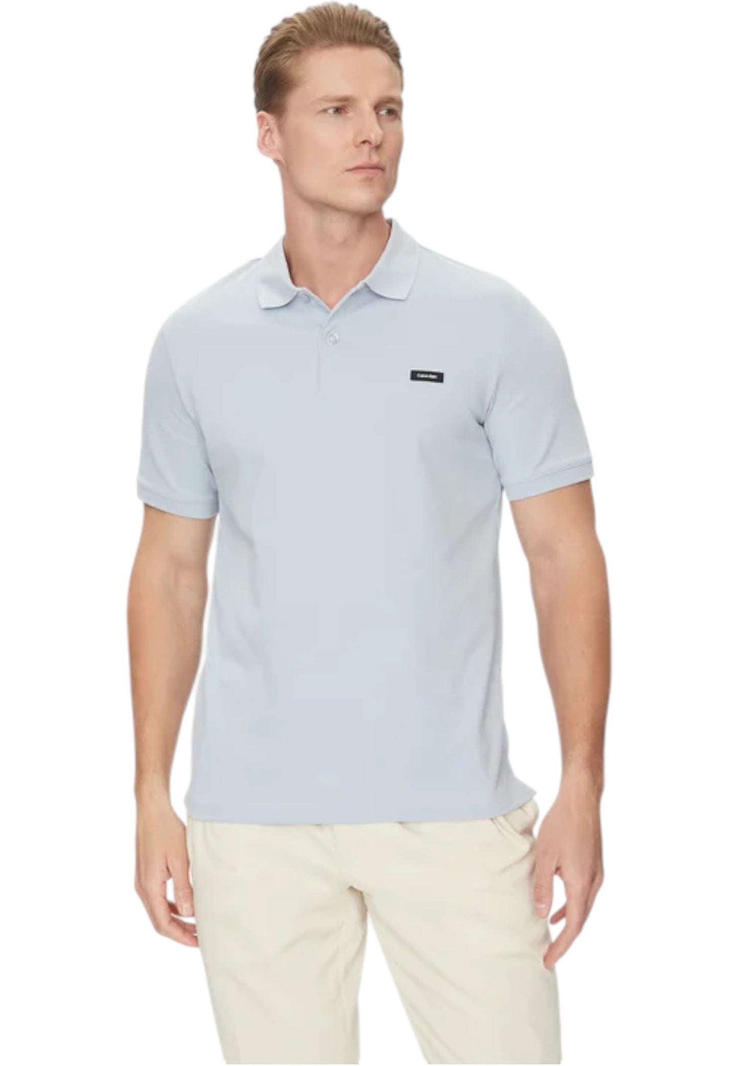 Polo Manica Corta Uomo Calvin klein  Stretch Pique Slim