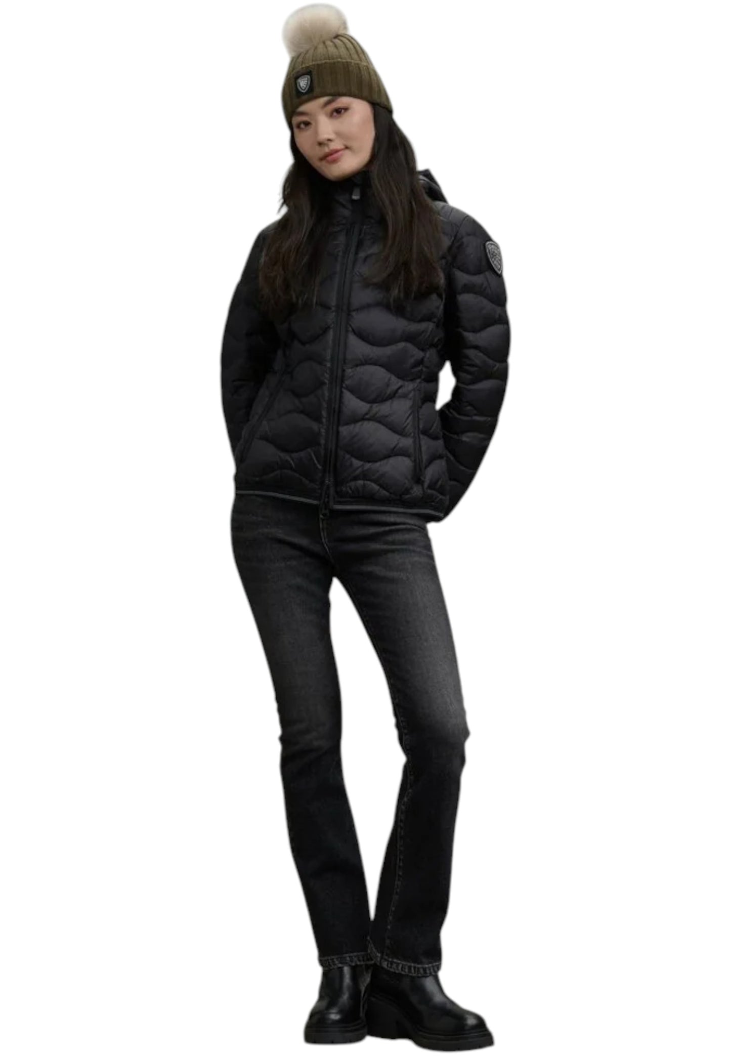 Piumino Corto Donna Blauer Camelia 25WBLDC03095