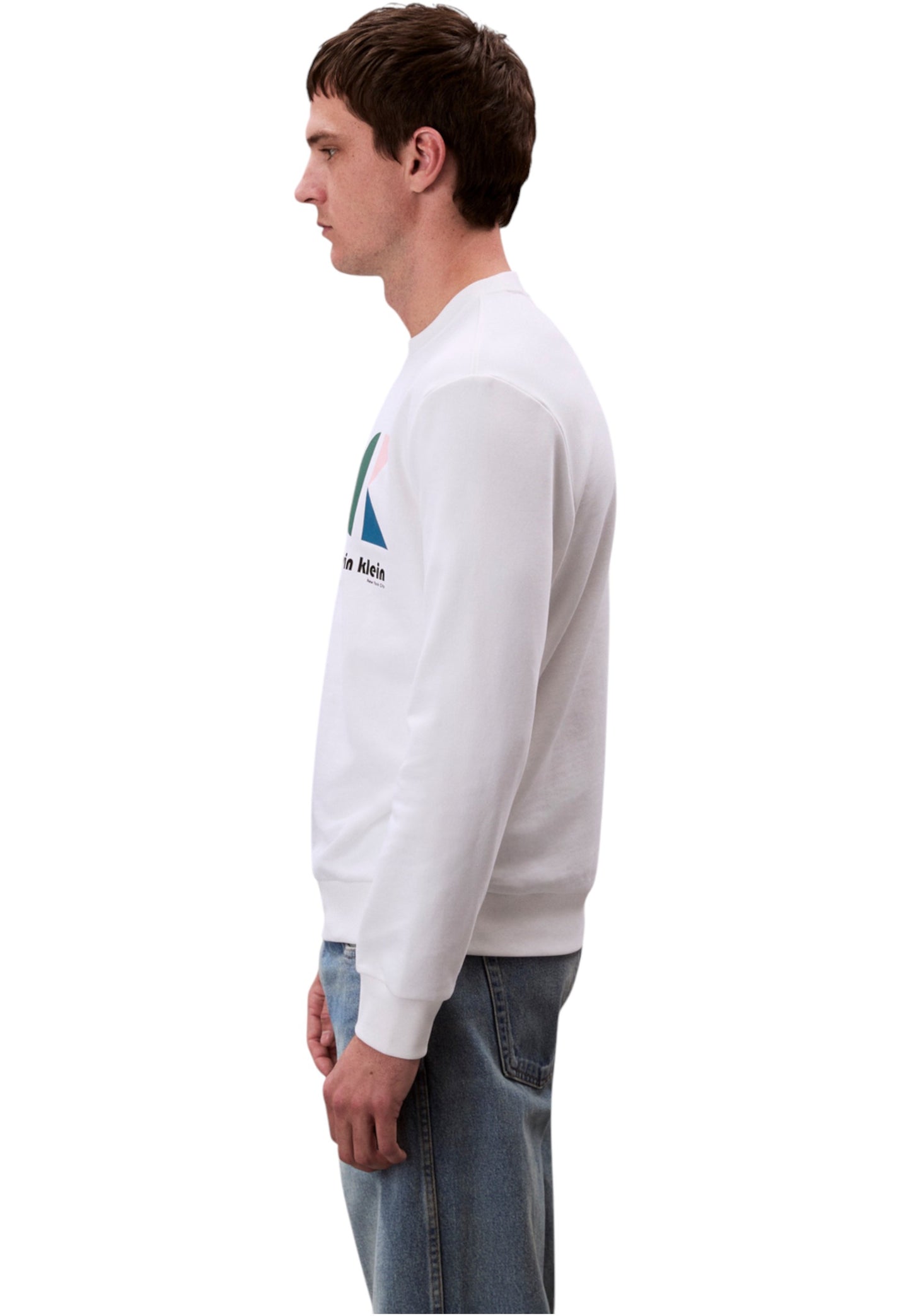 Felpa A Girocollo Uomo Calvin klein Jeans  Terry Ck Ba LV04RC285G