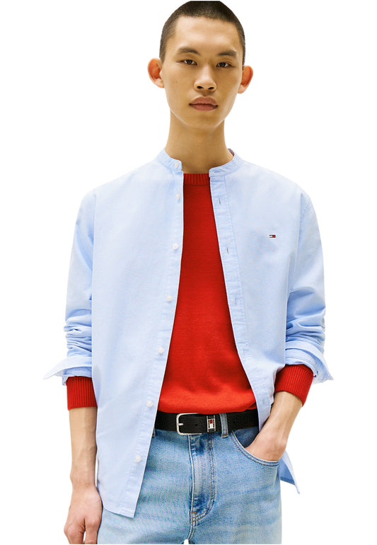 Camicia Manica lunga Uomo Tommy Jeans Coreana Tjm Essentl Regular Band DM0DM21690