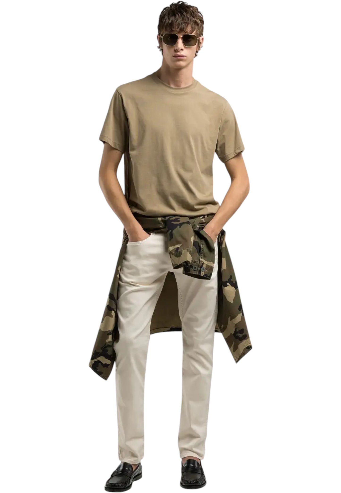 T-Shirt Manica Corta Uomo Replay Regular Fit In Jersey